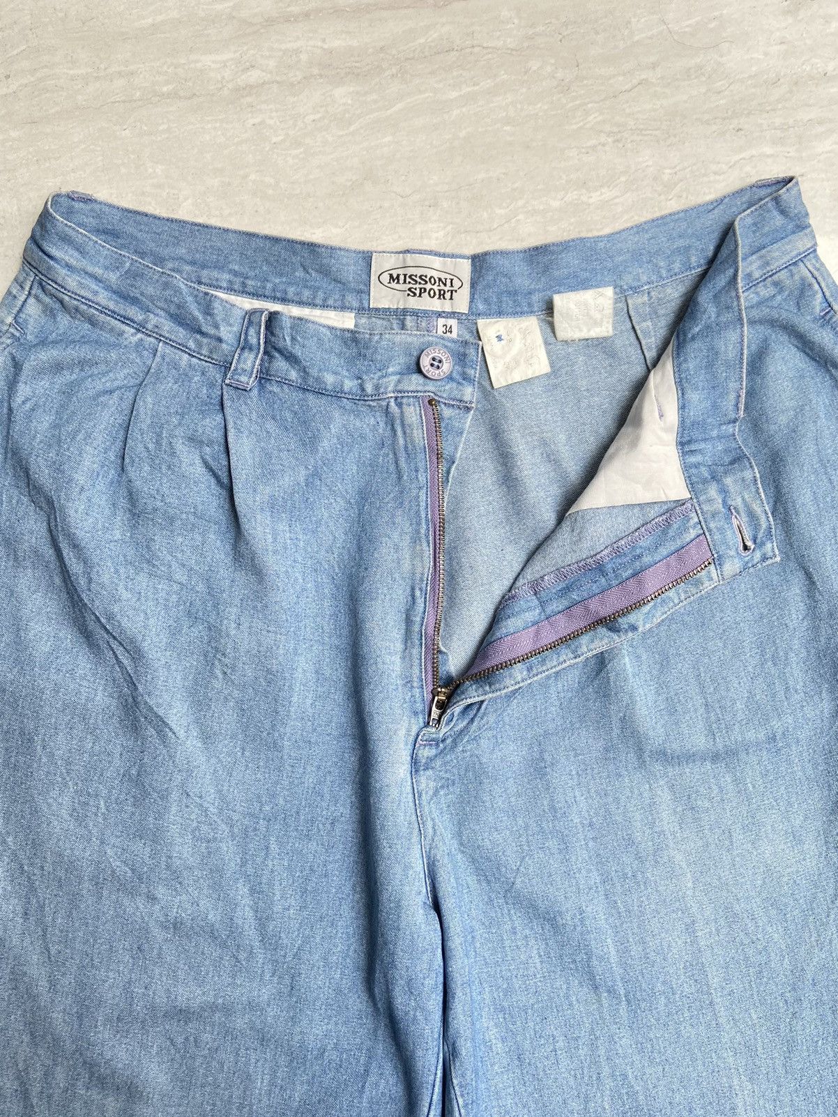 Missoni MISSONI SPORT Blue Pants Size US 32 / EU 48 - 3 Thumbnail