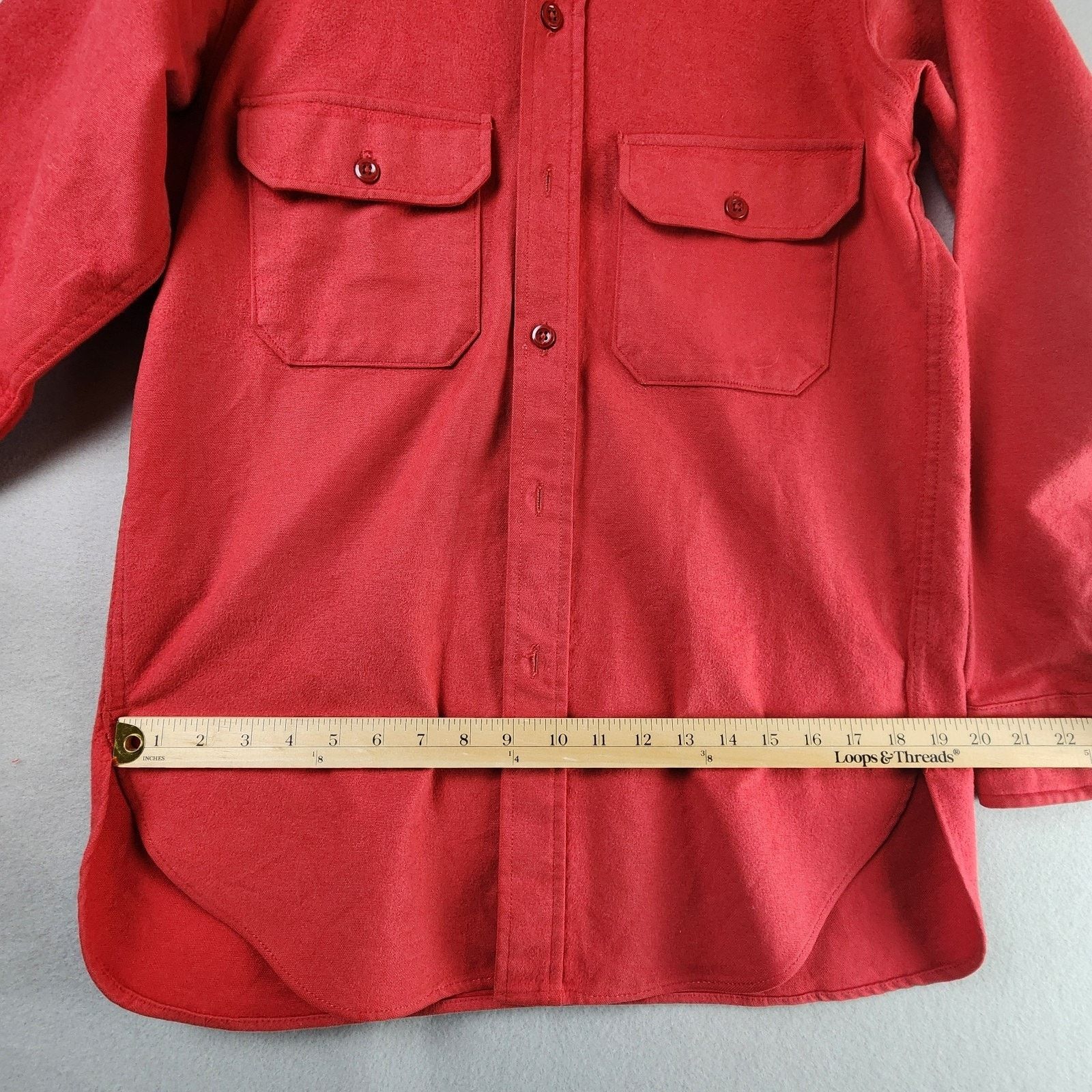 Woolrich Woolen Mills Woolrich Flannel Shirt Men Med Long Sleeve Red Heavyweight Size US M / EU 48-50 / 2 - 7 Thumbnail