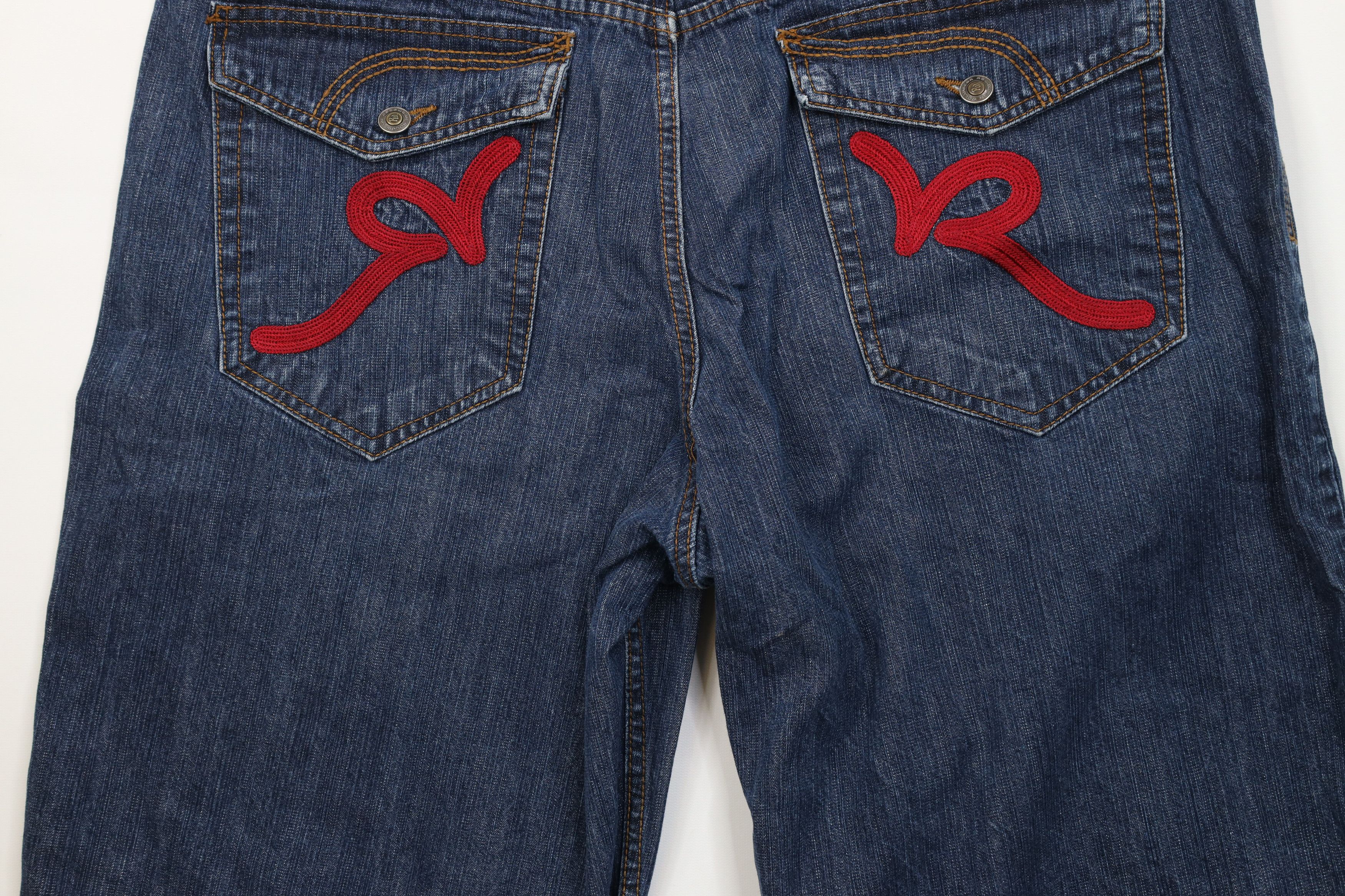 Rocawear Vintage 90s Y2K Rocawear Fit Denim Jean Shorts Blue Cotton Size US 40 / EU 56 - 13 Thumbnail