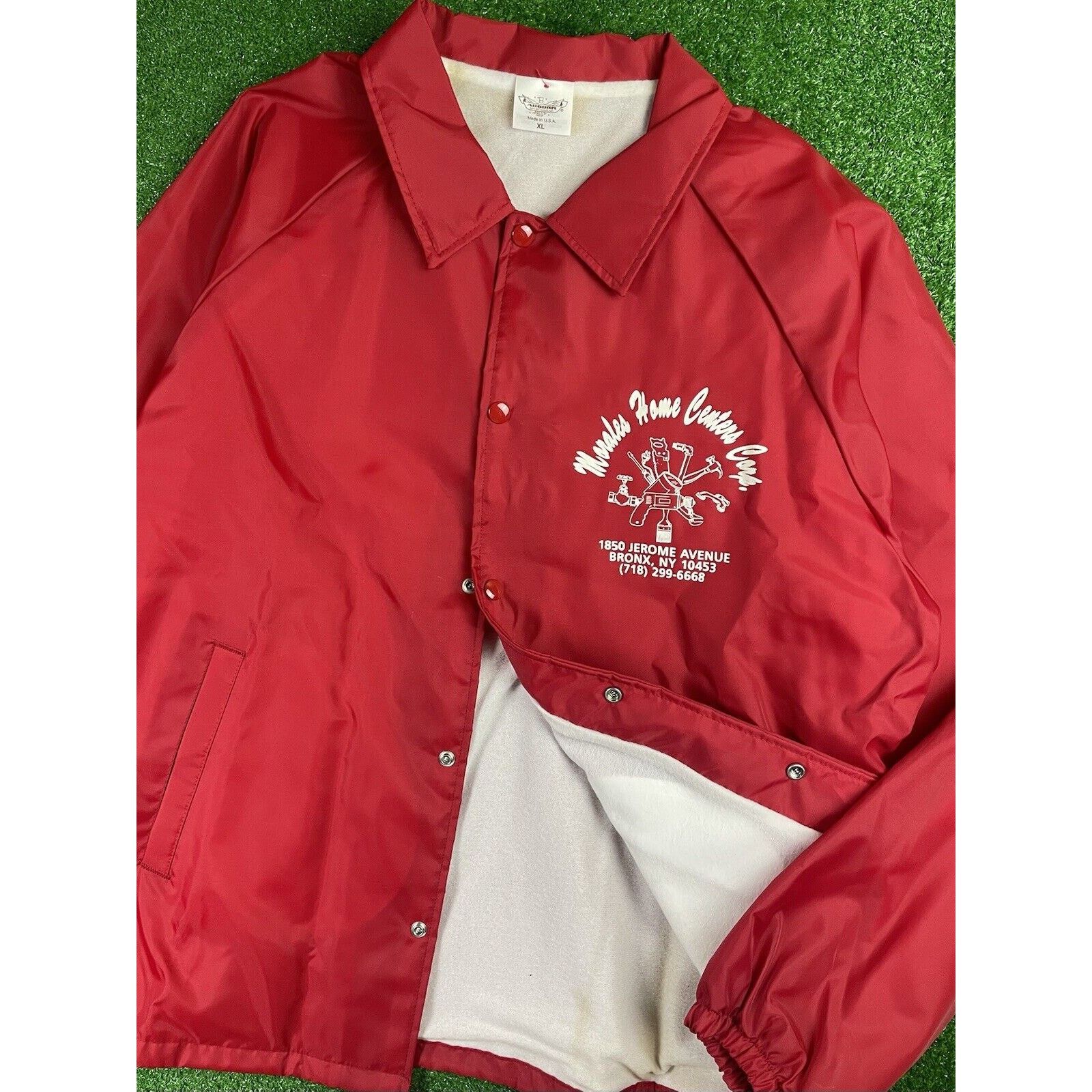 Vintage Vintage Bronx New York XL Lined Windbreaker Coach Jacket USA Size US XL / EU 56 / 4 - 1 Thumbnail