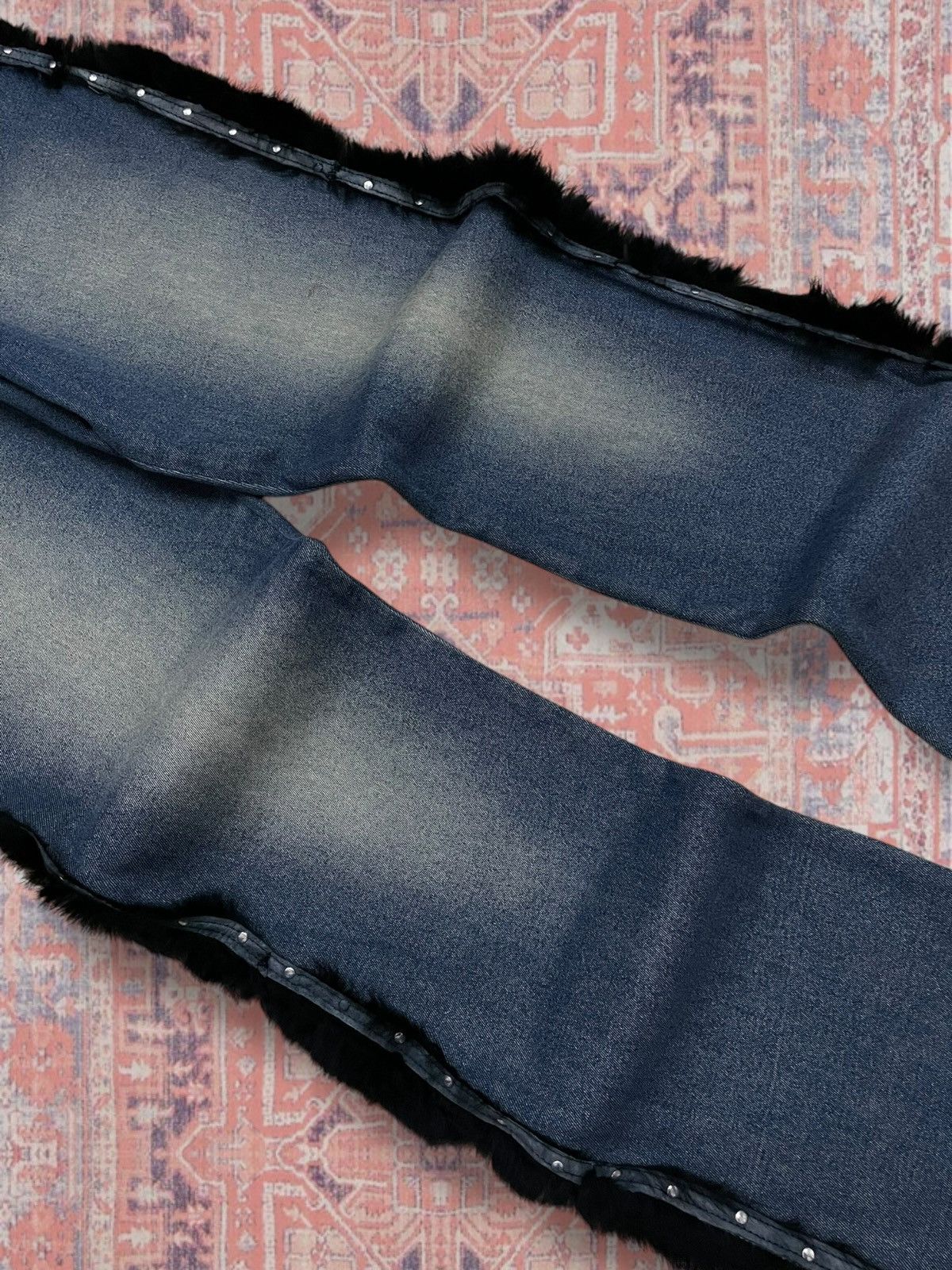 Hysteric Glamour Vintage 1990s Designer Japan Rare Chest Fur Adore Denim Size US 32 / EU 48 - 4 Thumbnail