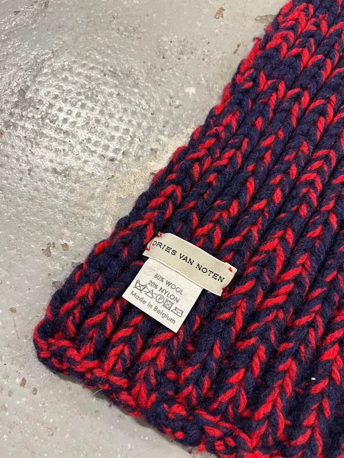 Dries Van Noten Dries Van Noten Red Wool Scarf Size ONE SIZE - 5 Thumbnail