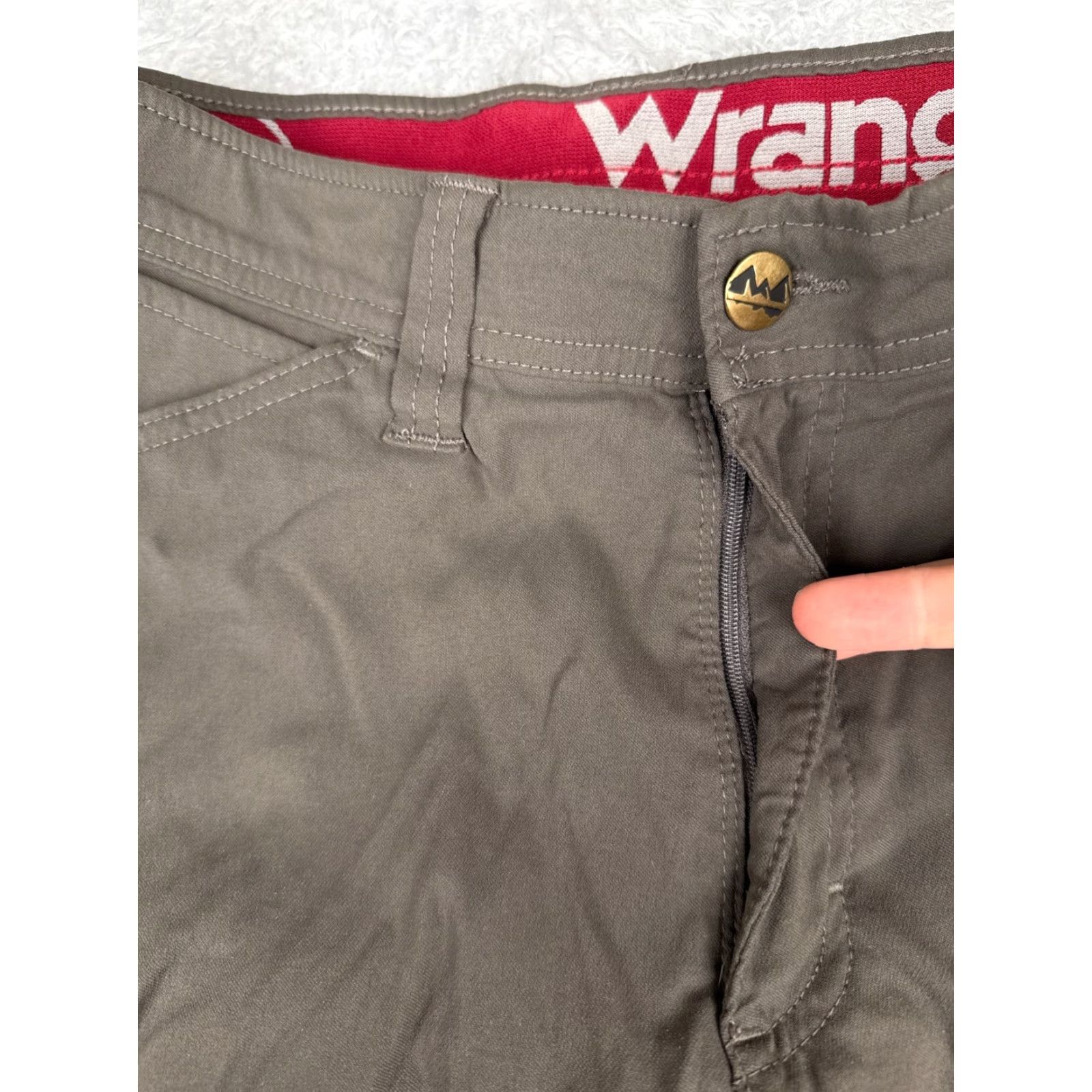 Wrangler Wrangler Pants Men 30 Gray Straight Leg Nylon Blend Hiking 30x30 Casual Cargo Pockets Regular Size US 30 / EU 46 - 5 Thumbnail