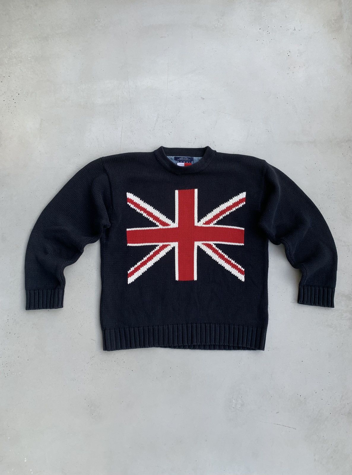 Tommy Hilfiger Sweater UK Flag Avantgarde Vintage Style