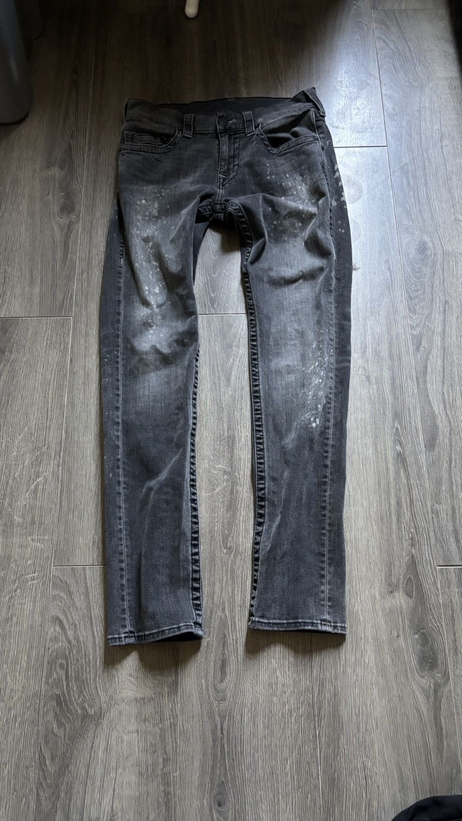 True Religion Grey Paint Splatter True Religion Size US 31 - 1 Thumbnail