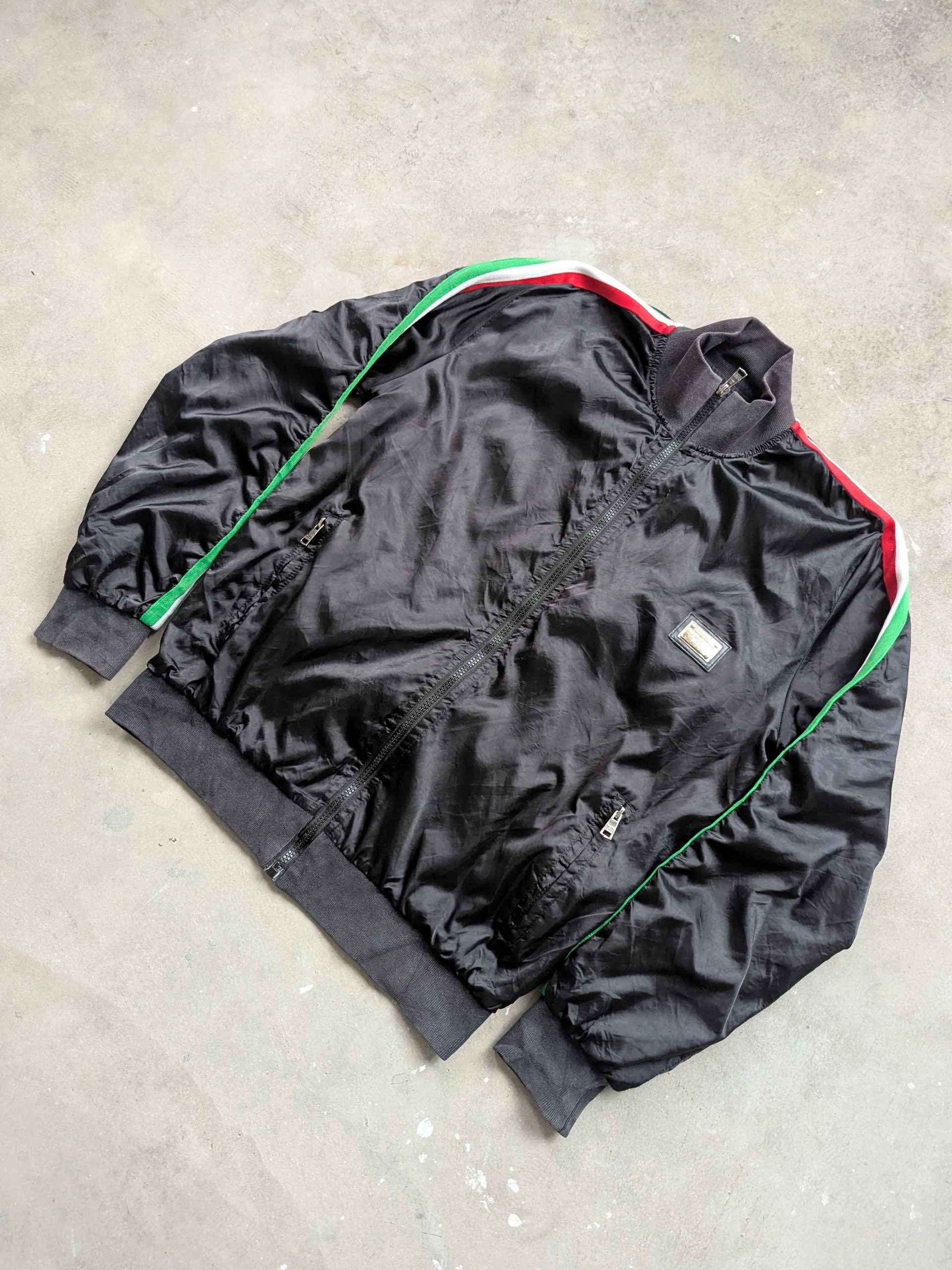 Dolce & Gabbana Dolce Gabbana Black Jacket 3 Stripe Size US M / EU 48-50 / 2 - 2 Thumbnail