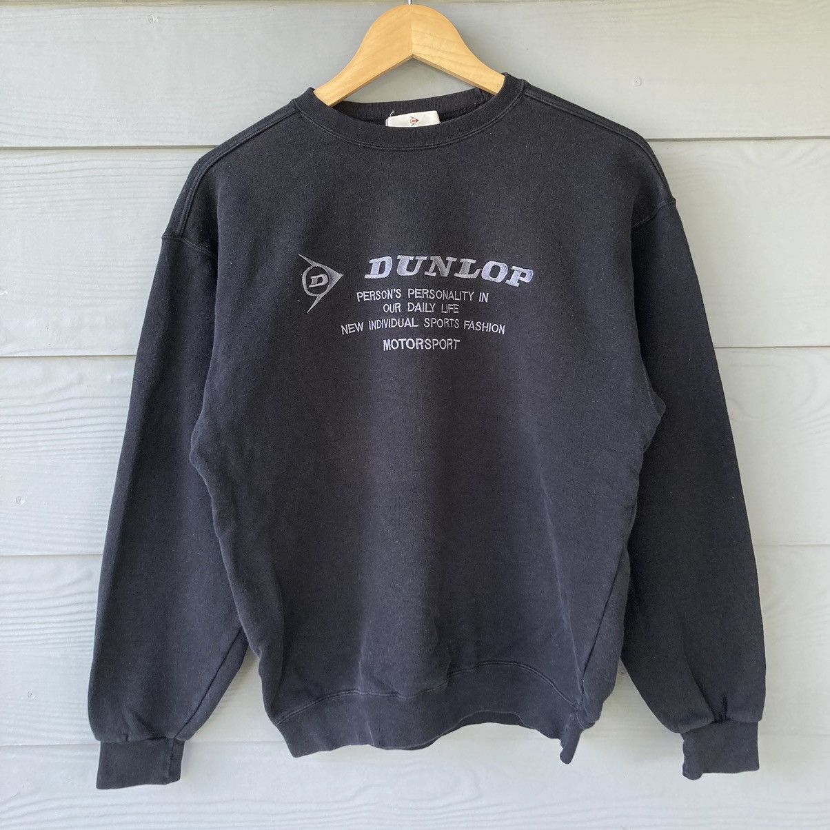 Dunlop × Vintage Vintage Dunlop Blue Sweatshirt Size US L / EU 52-54 / 3 - 1 Thumbnail