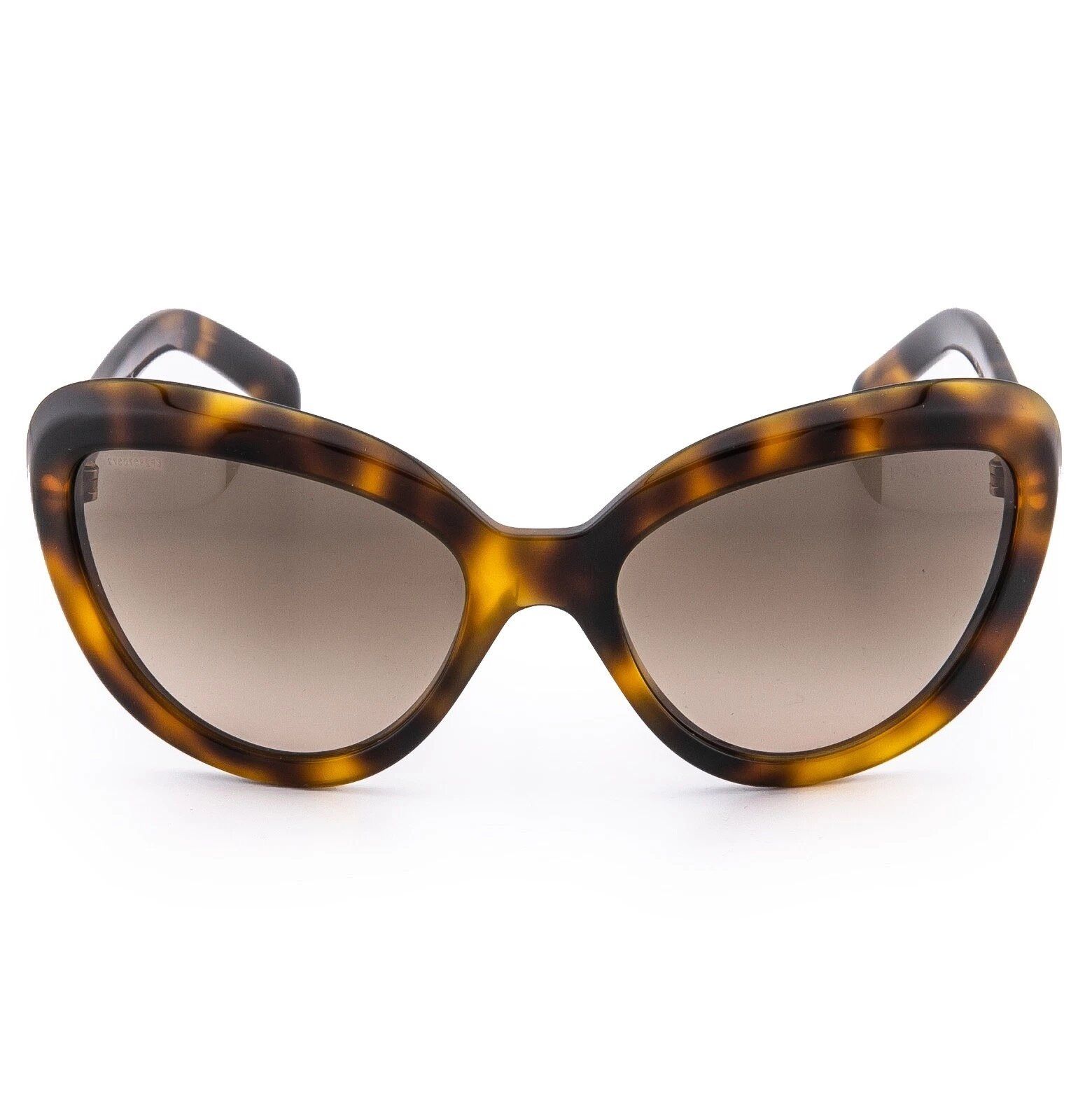Prada PRADA 08R ORNATE PR08RS Brown Havana Cat Eye Sunglasses 08RS Size ONE SIZE - 4 Thumbnail