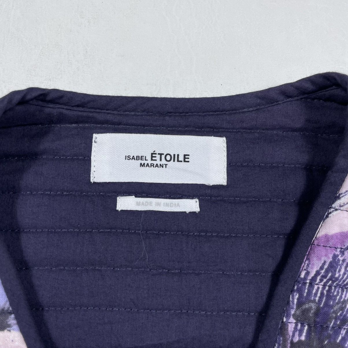 Isabel Marant Etoile ISABEL ÉTOILE MARANT PURPLE HALITA FLORAL CROPPED BLOUSE Size XS / US 0-2 / IT 36-38 - 5 Thumbnail