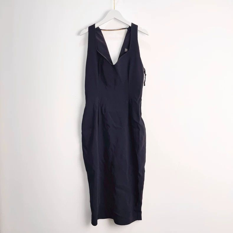 Versace Versace A little black dress with a black gold chain Size M / US 6-8 / IT 42-44 - 1 Thumbnail