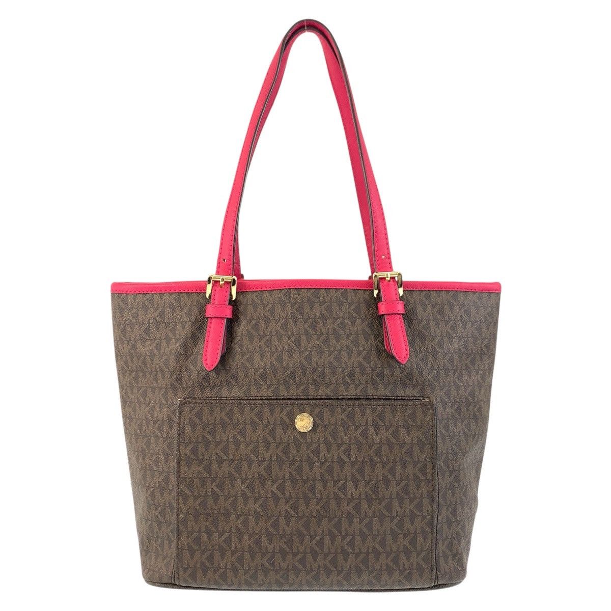 Michael Kors Michael Kors Classic Pvc Leather Tote Bag Leather Tote Bag in Brown, Women's