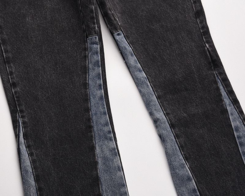 Japanese Brand × Jean High street washed loose stitching flared jeans y2k Size US 32 / EU 48 - 5 Thumbnail