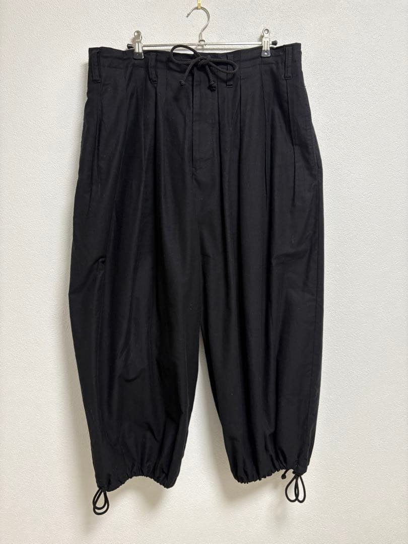 Yohji Yamamoto yohji yamamoto pour homme/25SS cotton twill balloon pants Size US 34 / EU 50 - 2 Thumbnail