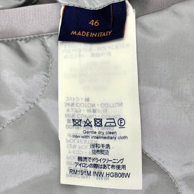 Louis Vuitton Louis Vuitton Silver glossy logo embroidered hooded drawst Size US S / EU 44-46 / 1 - 7 Thumbnail