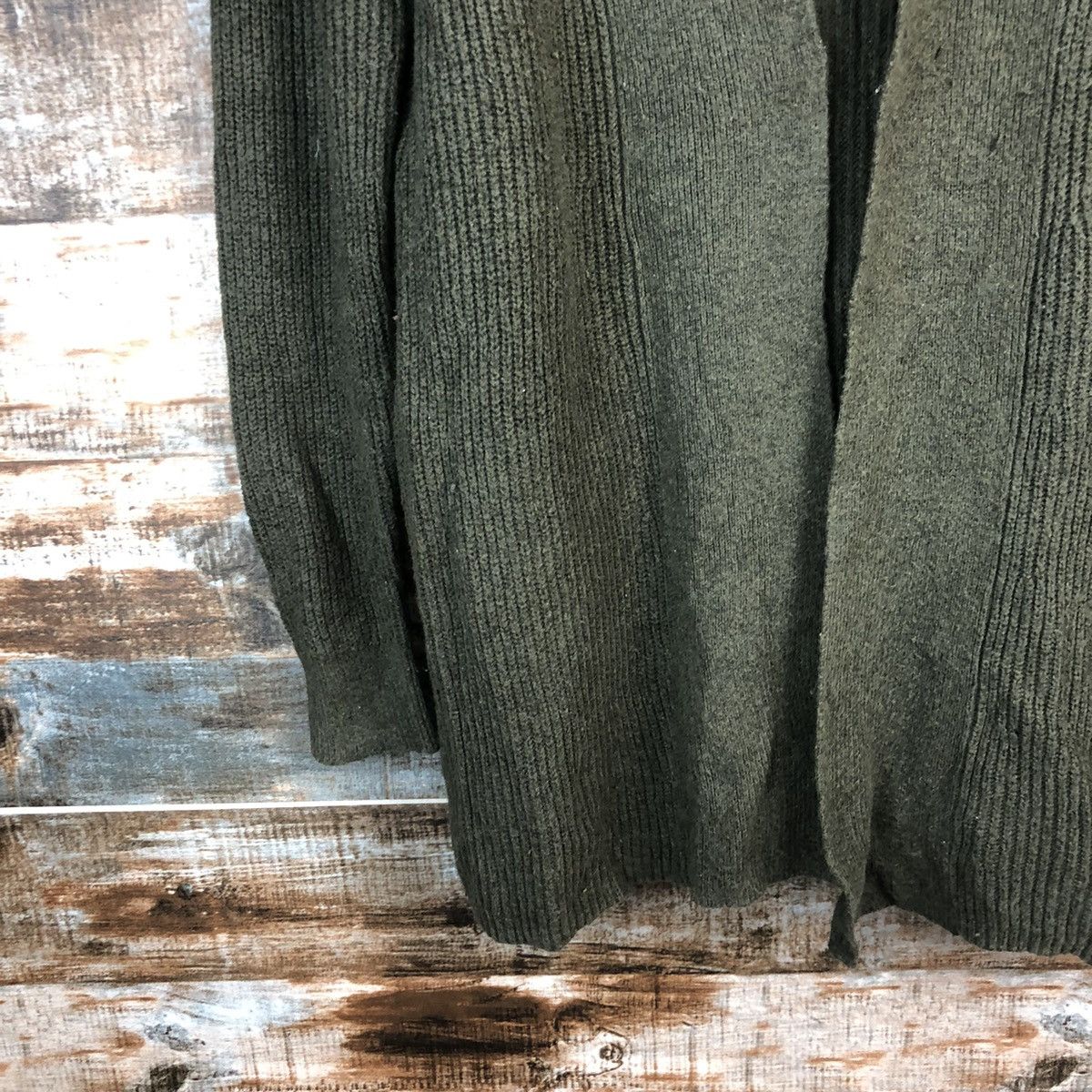 Japanese Brand Loft Green Cardigan Knitwear #A1773 Size M / US 6-8 / IT 42-44 - 7 Thumbnail