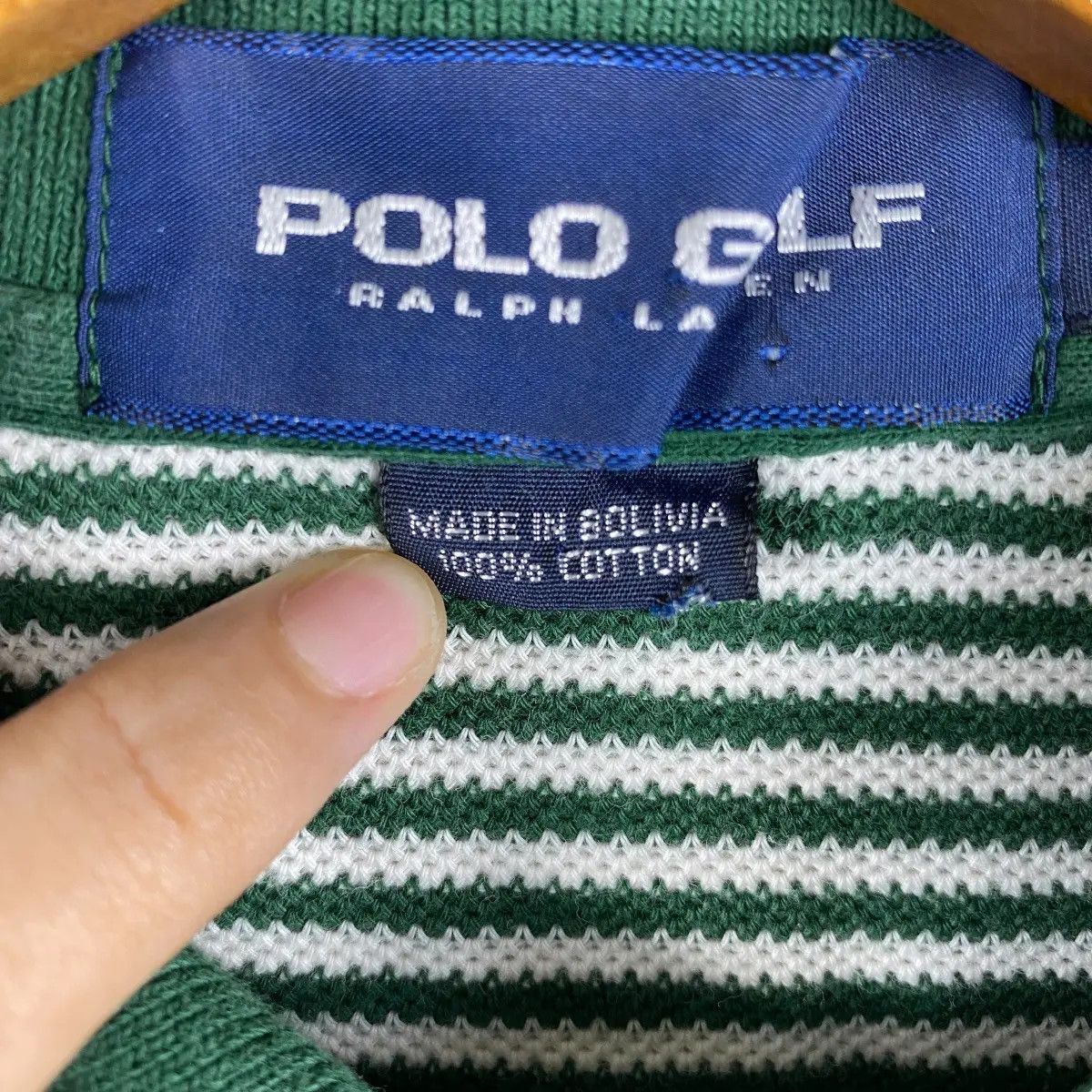 Polo Ralph Lauren Vintage 00's POLO GOLF Ralph Lauren Striped Stains Polo Size US S / EU 44-46 / 1 - 7 Thumbnail