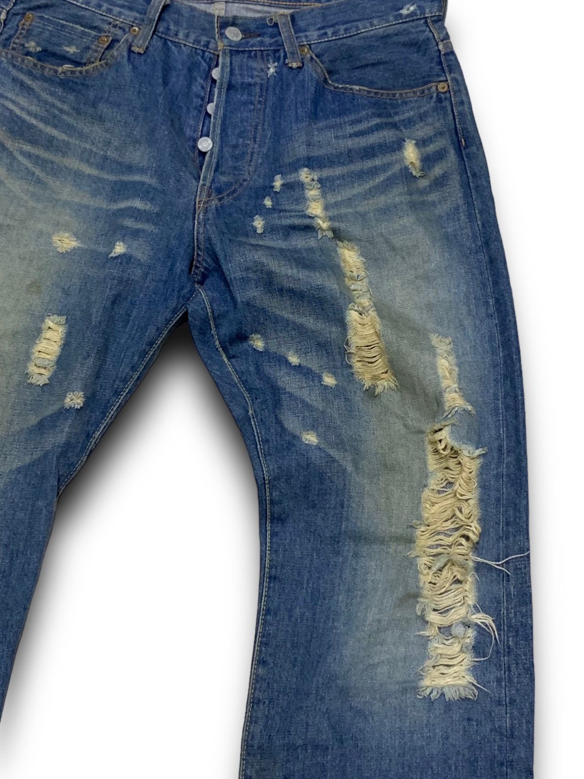 Hysteric Glamour HYSTERIC GLAMOUR DISTRESSED DENIM JAPANESE BRANDS JEANS Size US 34 / EU 50 - 6 Thumbnail