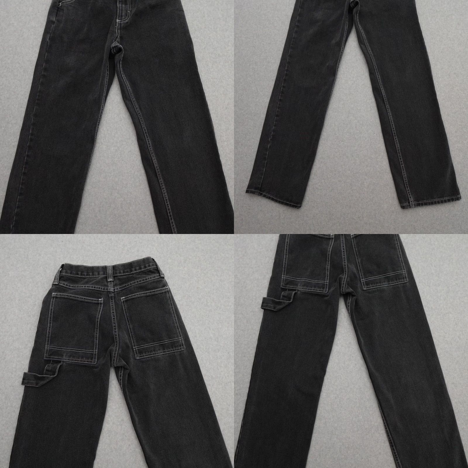 Vintage J. GALT Jeans Womens Size Small Carpenter High-Rise Pants Cinch Waist 24x32 - Pre-Owned Size 28" / US 6 / IT 42 - 9 Thumbnail