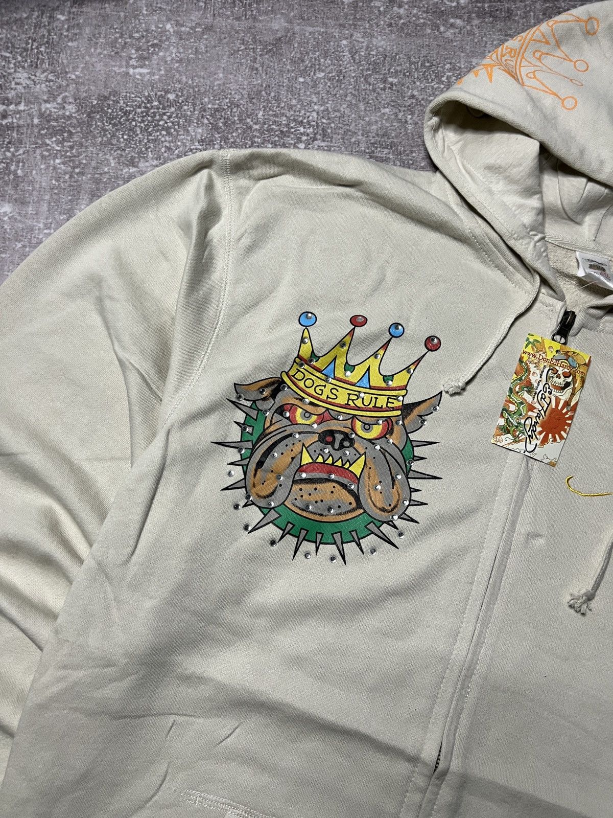 Ed Hardy Vintage Ed Hardy Zip Up Hoodie Size XXL Size US XXL / EU 58 / 5 - 3 Thumbnail