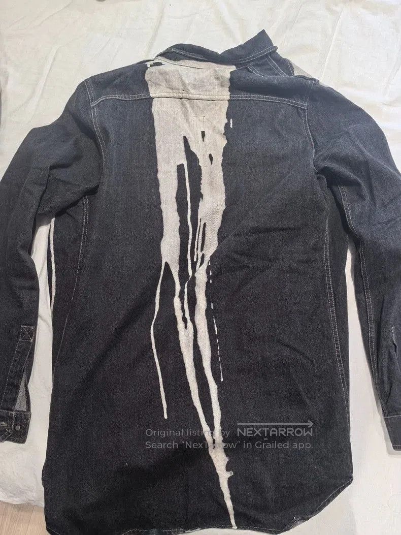Rick Owens Drkshdw Rick Owens DRKSHDW Ink Splatter Denim Jacket. Size US L / EU 52-54 / 3 - 2 Thumbnail