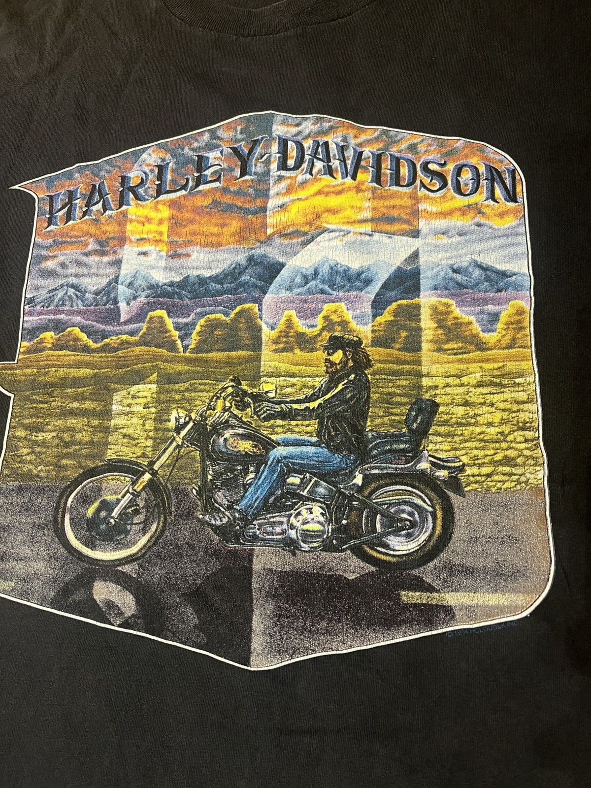 Harley Davidson Vintage Harley Davidson 1990 Size US L / EU 52-54 / 3 - 2 Thumbnail