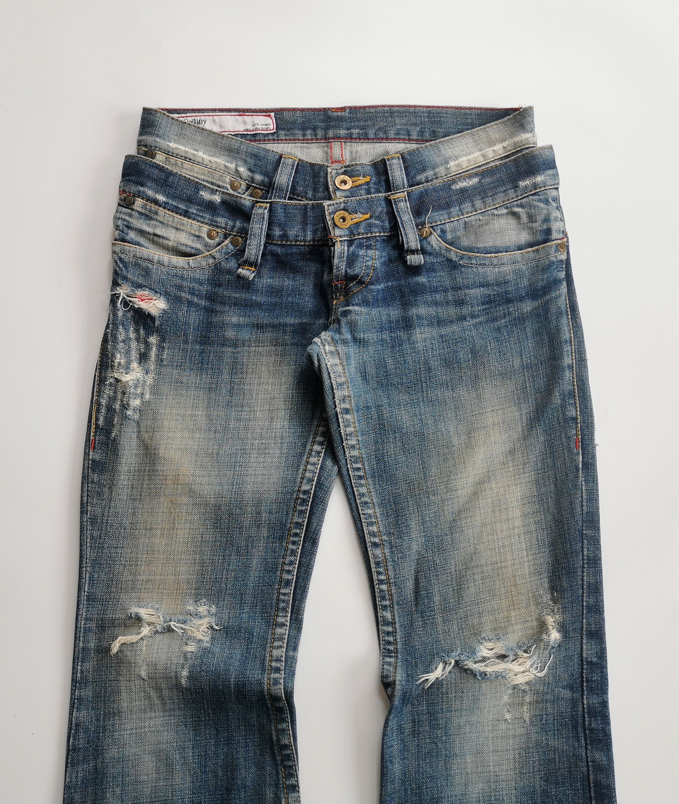 Tornado Mart Queen of sanctuary doublewaist flare distressed tornado vibe Size 29" - 7 Thumbnail