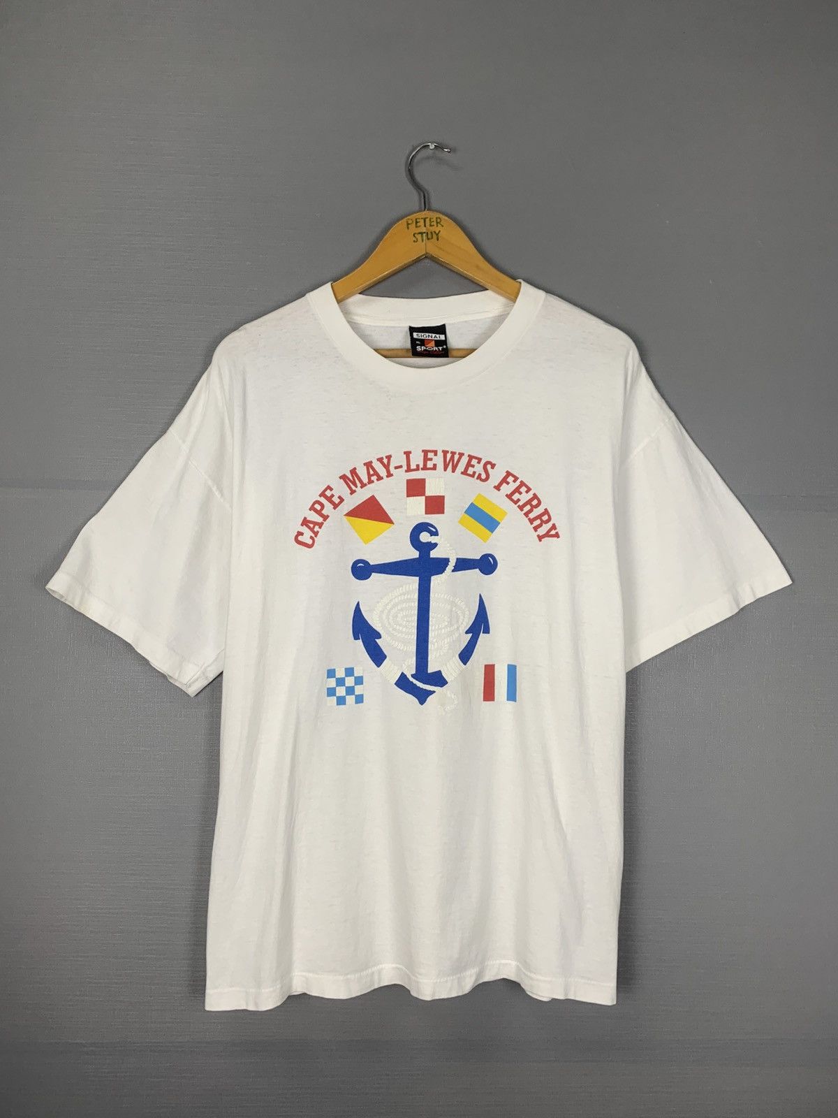 Vintage Vintage Cape May-Lewes Ferry Tee Size US XL / EU 56 / 4 - 1 Thumbnail
