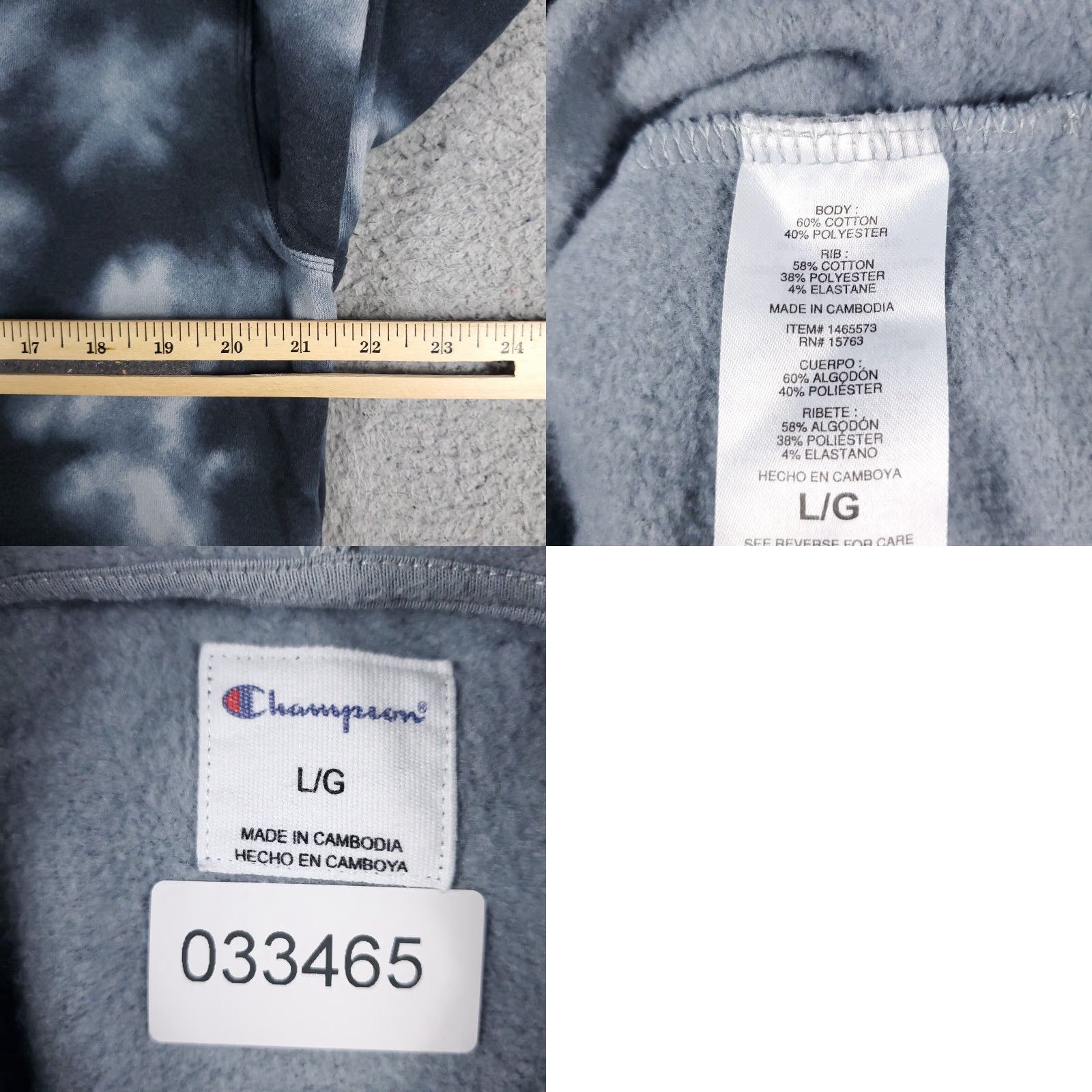 Champion VINTAGE Champion Women’s Hoodie Pullover Fall Gray Fleece Casua l Sweatshirt Large Size L / US 10 / IT 46 - 8 Thumbnail
