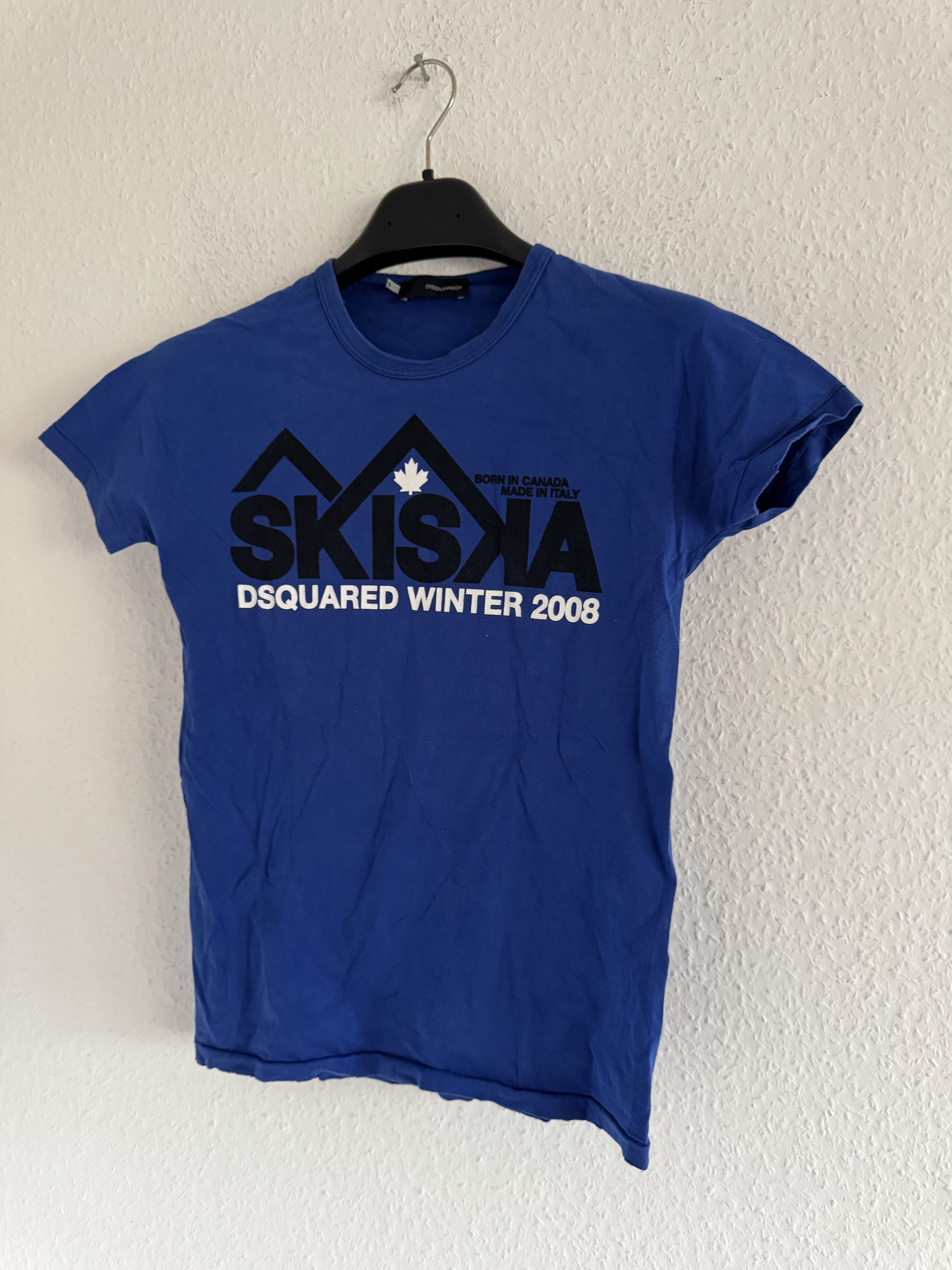 Dsquared2 SKI SKA Winter 2008 Cropped Graphic T-Shirt Size US S / EU 44-46 / 1 - 4 Thumbnail