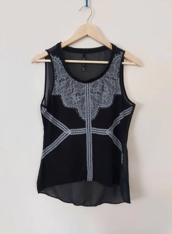 Karen Millen Karen Millen sheer top L Size L / US 10 / IT 46 - 3 Thumbnail