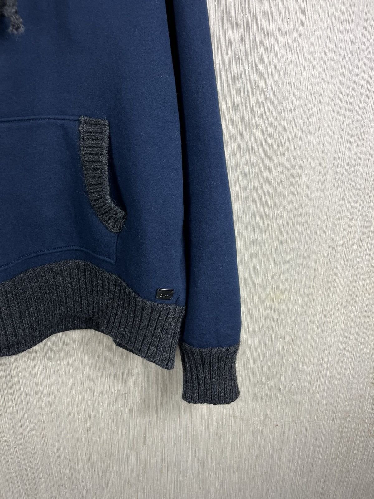 DAVID NAMAN David Mayer Naman hybrid wool cotton knit hoodie button up Size XL / US 12-14 / IT 48-50 - 7 Thumbnail