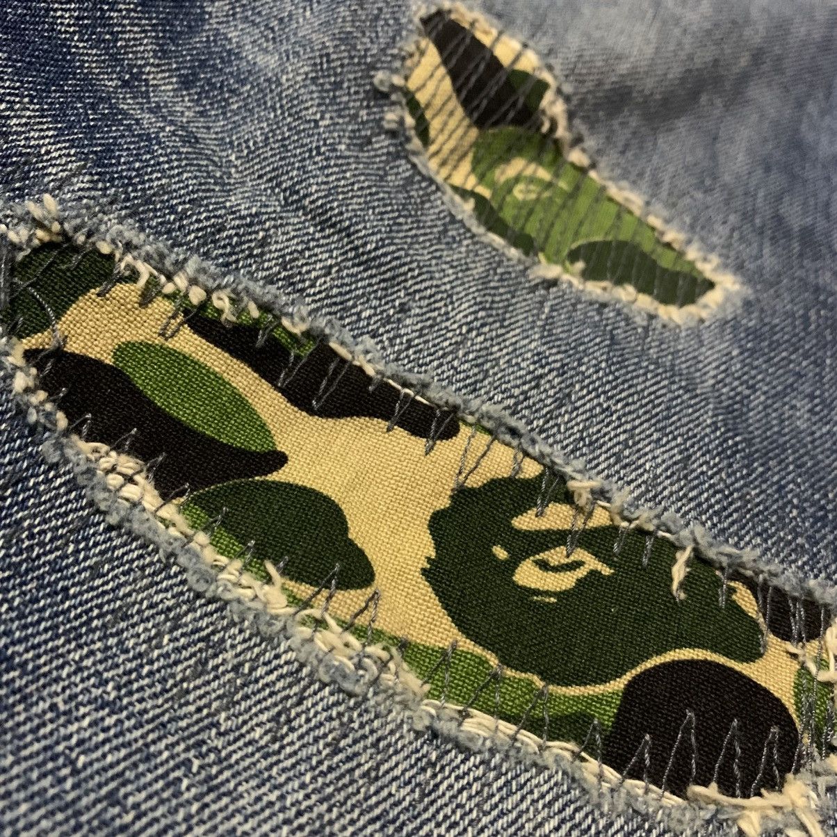 Bape Bape Damage Denim Pants Size US 36 / EU 52 - 5 Thumbnail