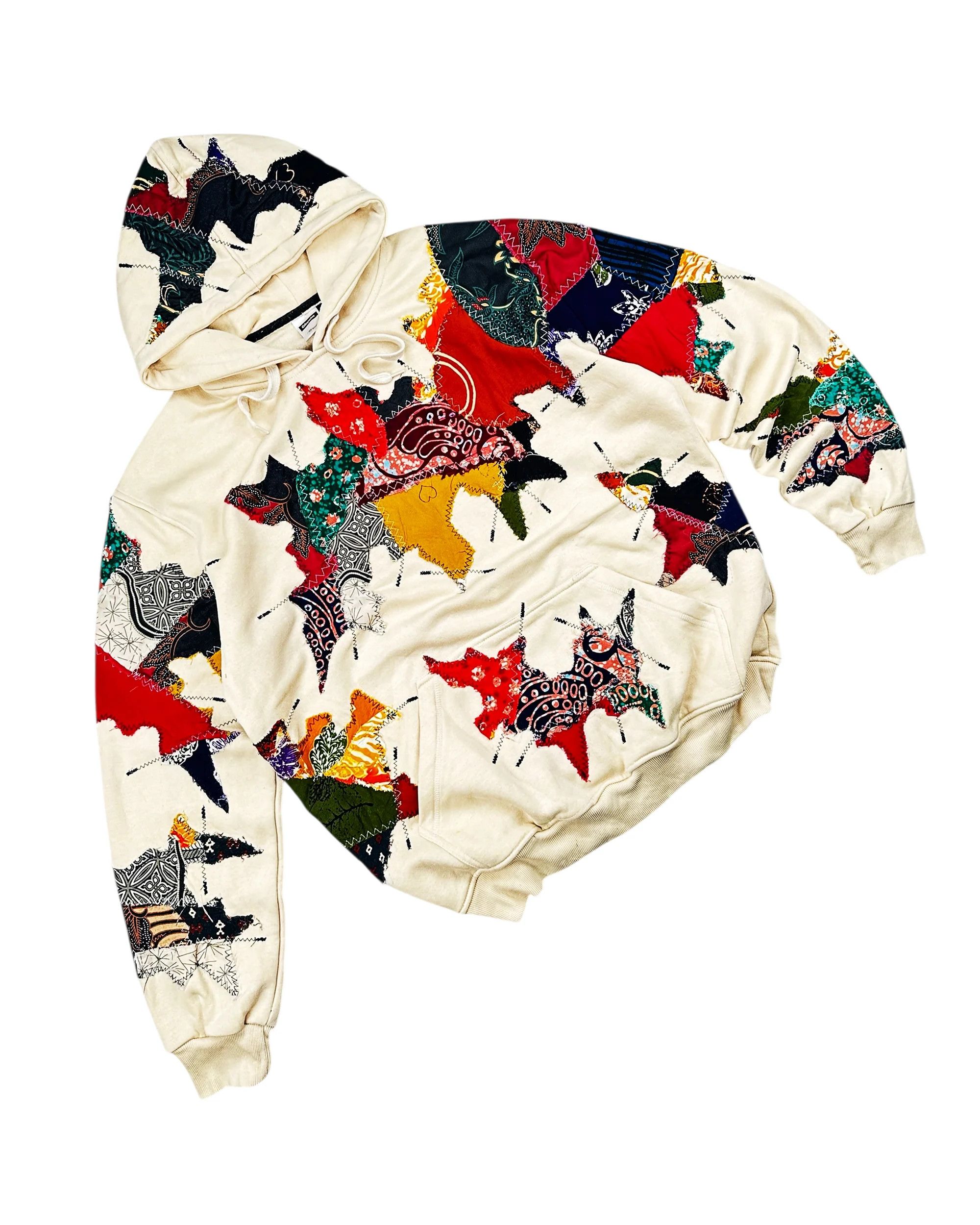 Japanese Brand Re-worked 1 of 1 Batik Legacy Patchworks Hoodie Size L / XL Size US XL / EU 56 / 4 - 13 Thumbnail