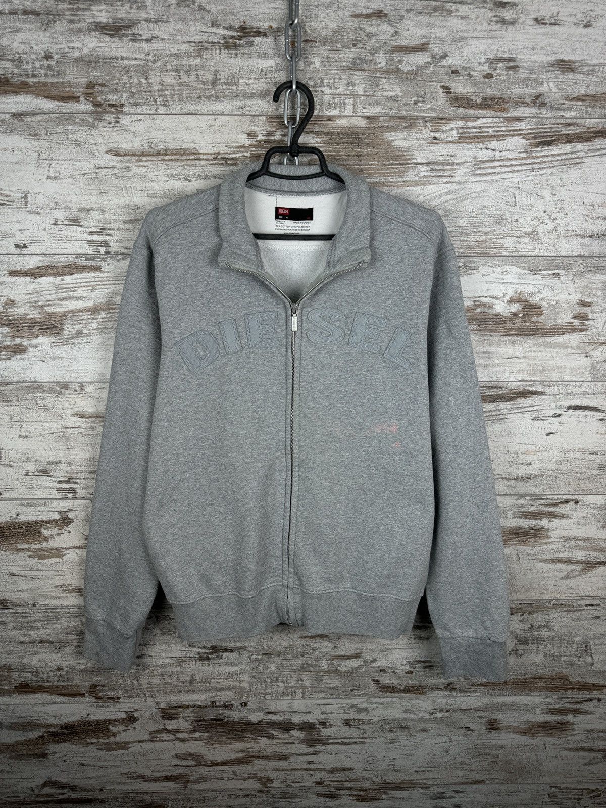 Diesel × Vintage Mens Vintage Diesel Zip Sweatshirt y2k rare streetwear Size US S / EU 44-46 / 1 - 3 Thumbnail
