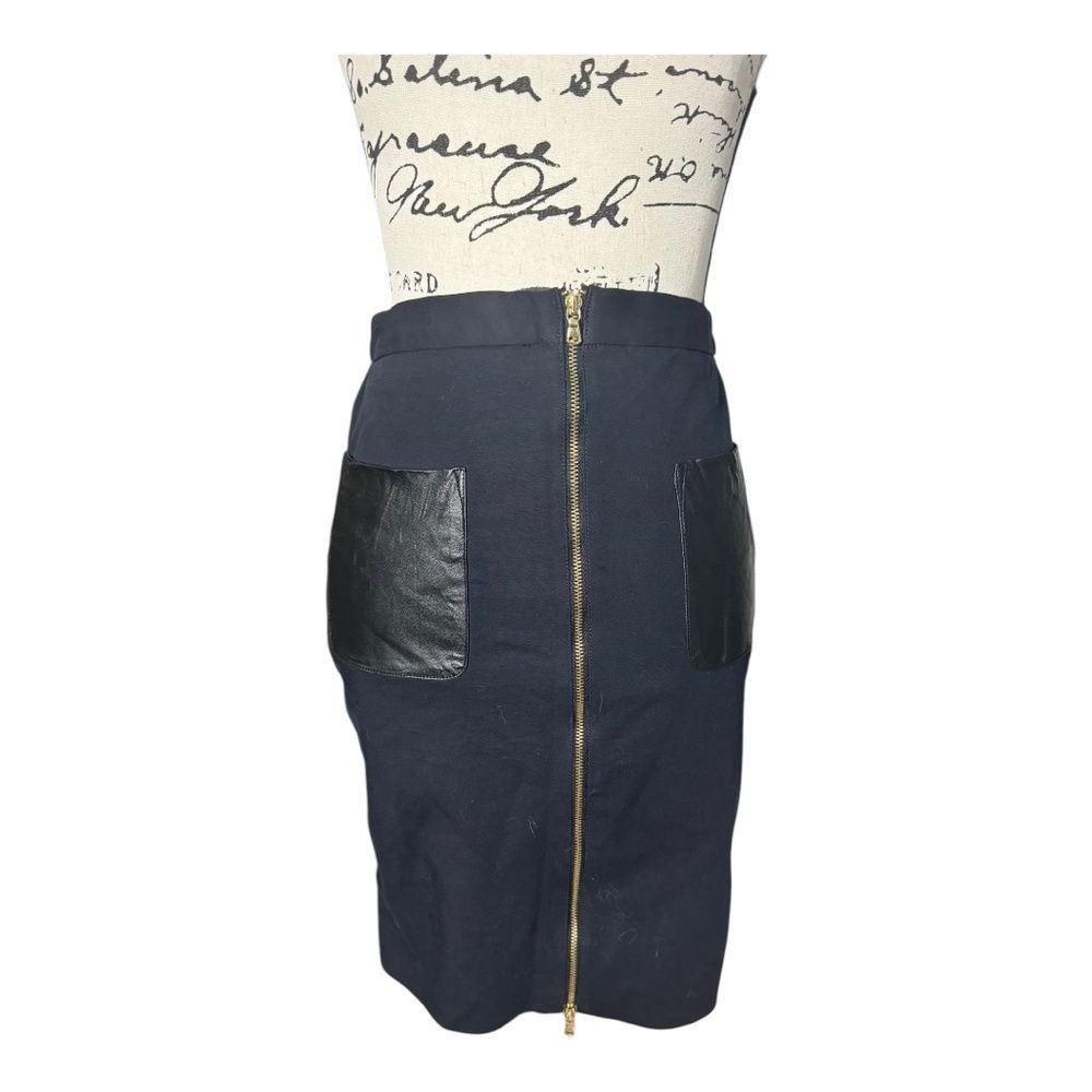 Club Monaco Club Monaco Nadine Black Pencil Skirt SZ 0 | Front Zip Size 25" / US 0 / IT 36 - 3 Thumbnail