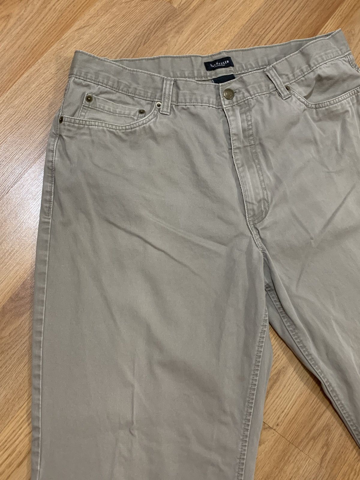Van Heusen × Vintage 36x29 - Van Heusen 5-Pocket Flat Front Baggy Fit Faded Jean Size US 36 / EU 52 - 4 Thumbnail