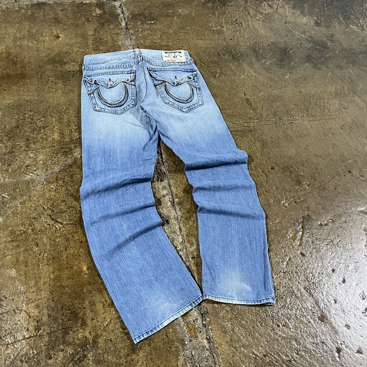 True Religion × Vintage Crazy Vintage Y2K True Religion Jeans Hip-Hop Skater Unique Size US 32 / EU 48 - 3 Thumbnail