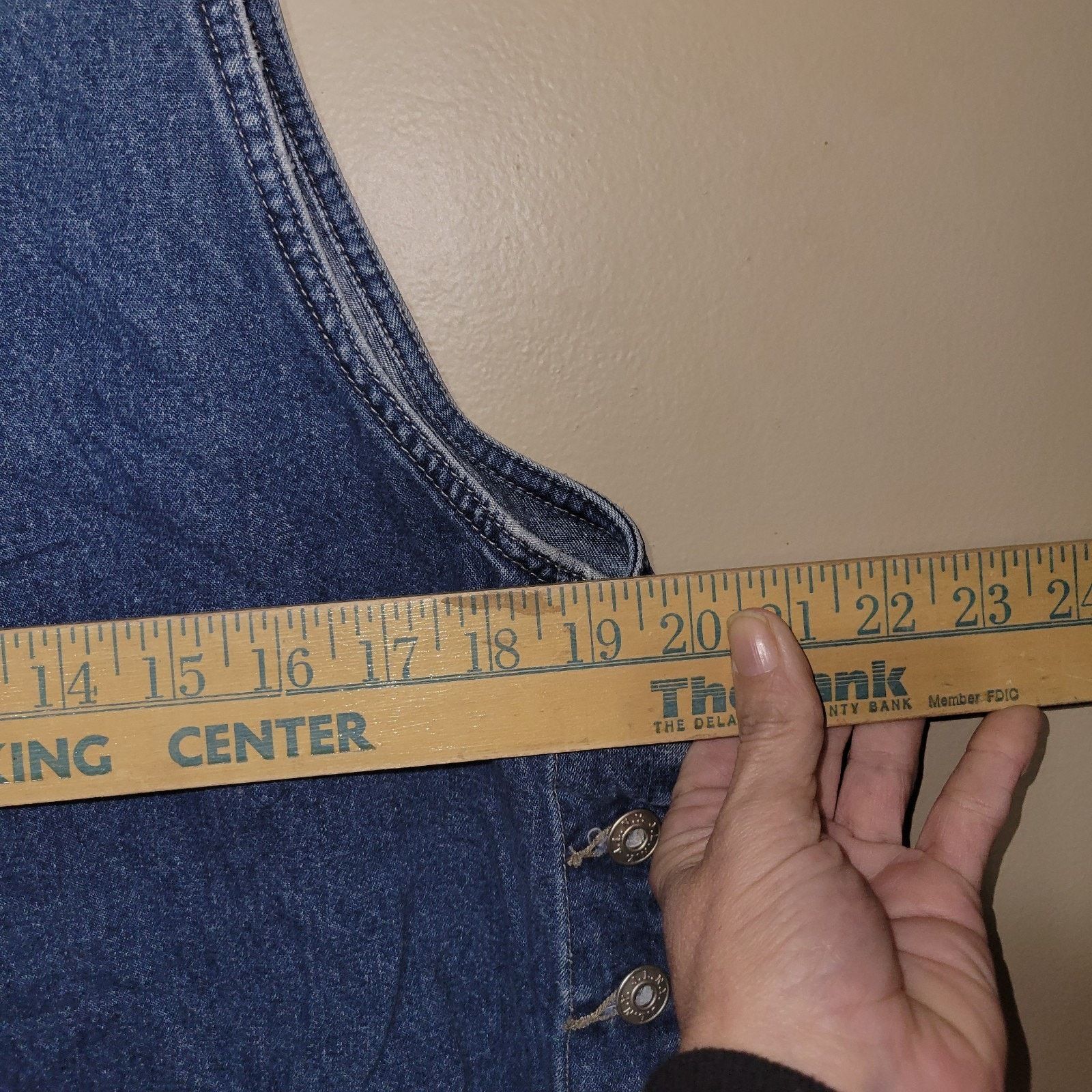 & Other Stories Vintage J.L. N.Y. Denim Jean Dress Womens 1X Cottage Size XL / US 12-14 / IT 48-50 - 2 Thumbnail