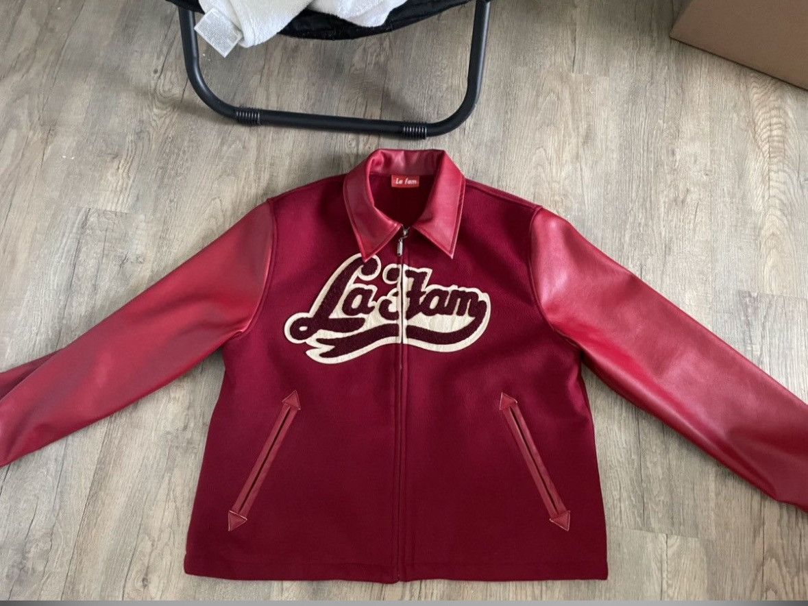 Vintage La Fam Amsterdam red varsity jacket Size US L / EU 52-54 / 3 - 4 Thumbnail