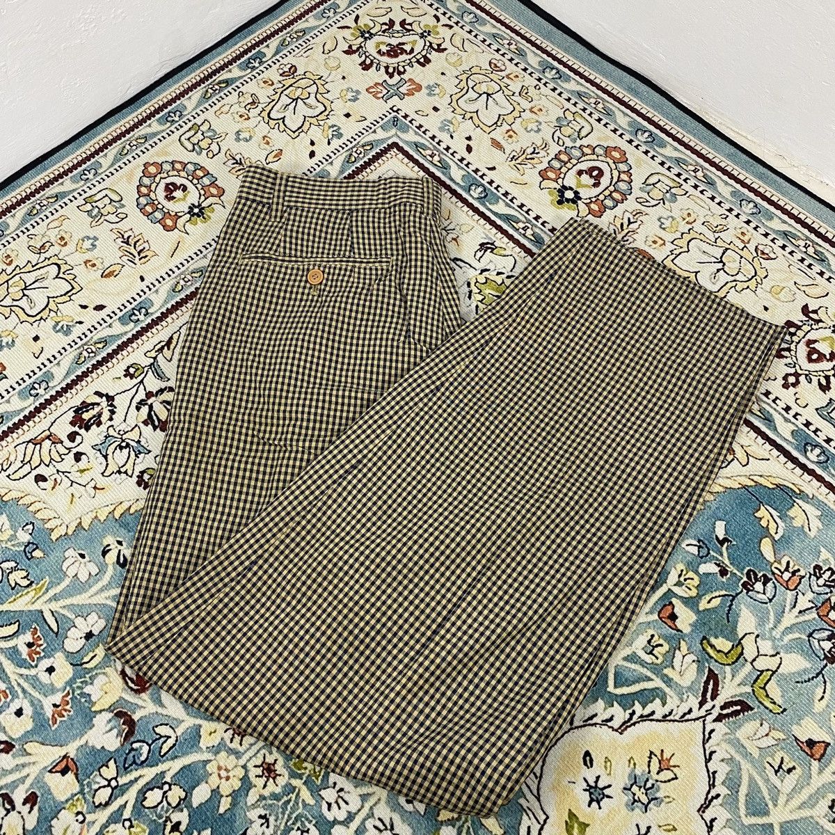 Issey Miyake × Japanese Brand 2000s - Issey Miyake Men Plaid Casual Work Pants Size US 28 / EU 44 - 5 Thumbnail
