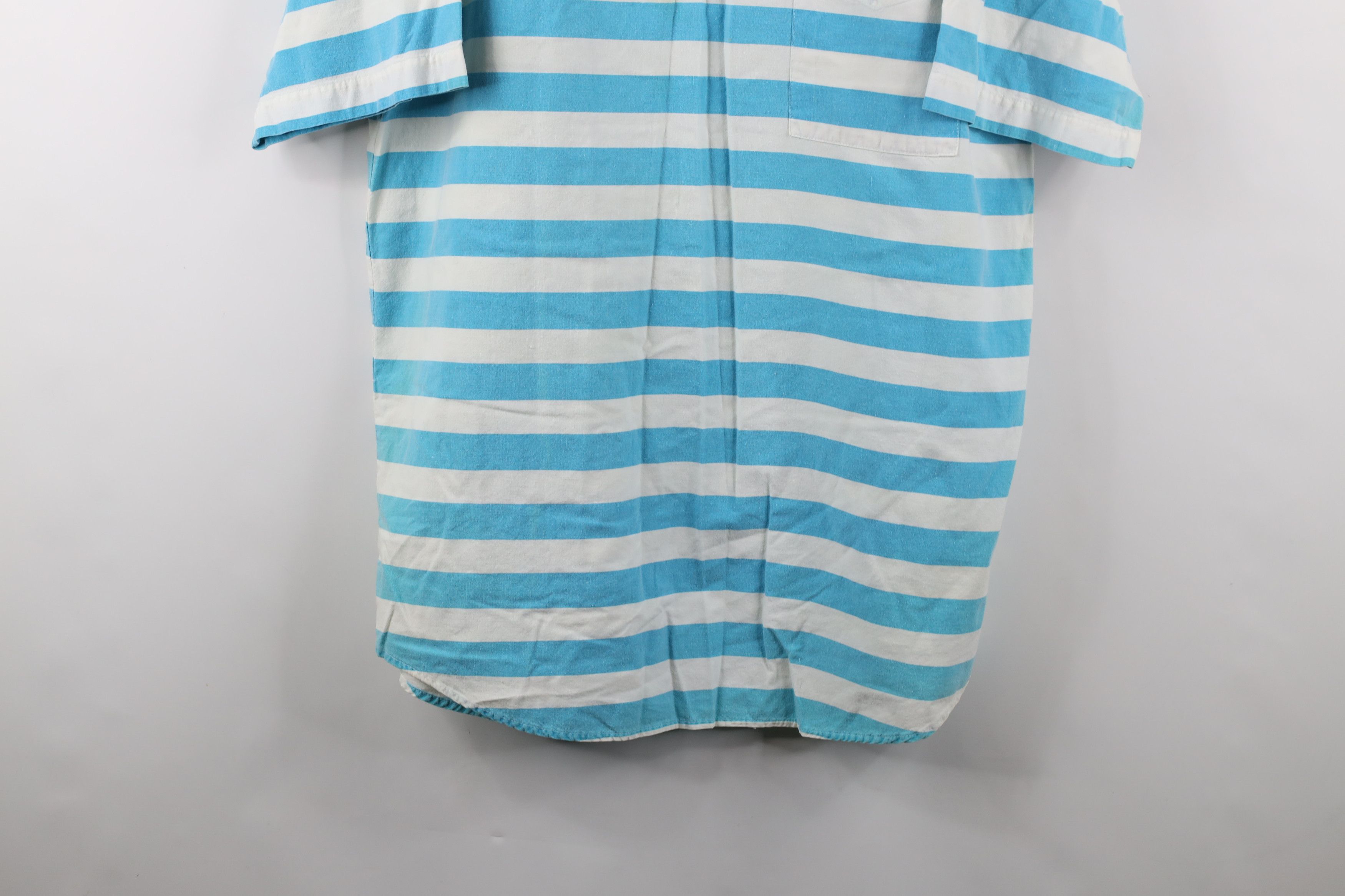 Vintage Vintage 90s Streetwear Striped Baggy Fit Henley T-Shirt Size US L / EU 52-54 / 3 - 3 Thumbnail