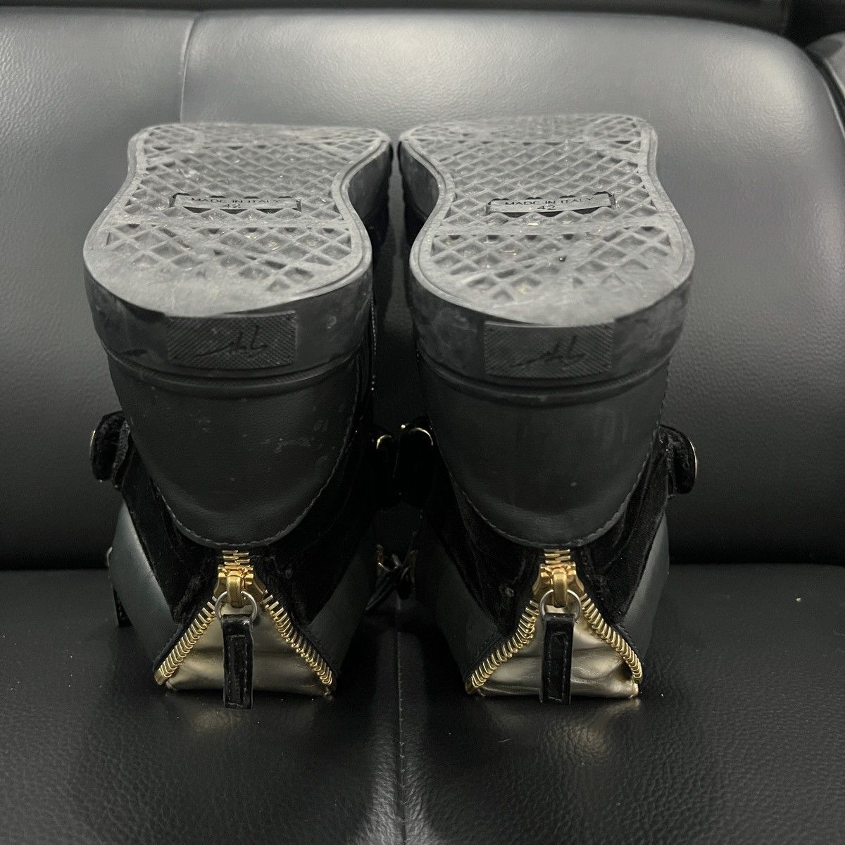 Giuseppe Zanotti Giuseppe Zanotti GZ Double Buckle Patent High-Top Sneakers V Size US 9 / EU 42 - 14 Thumbnail
