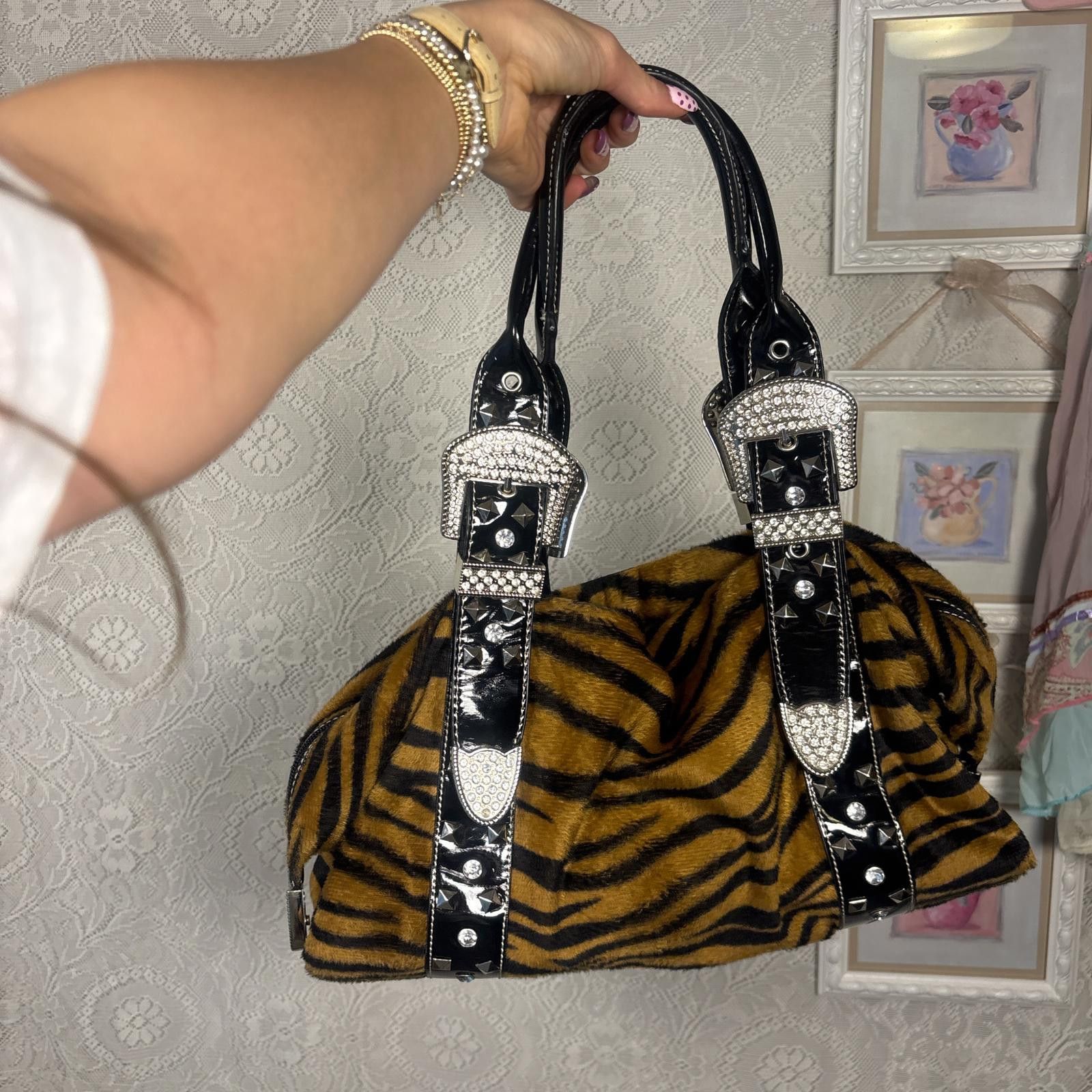 Other y2k cheetah zebra print shoulder bag purse Size ONE SIZE - 2 Thumbnail