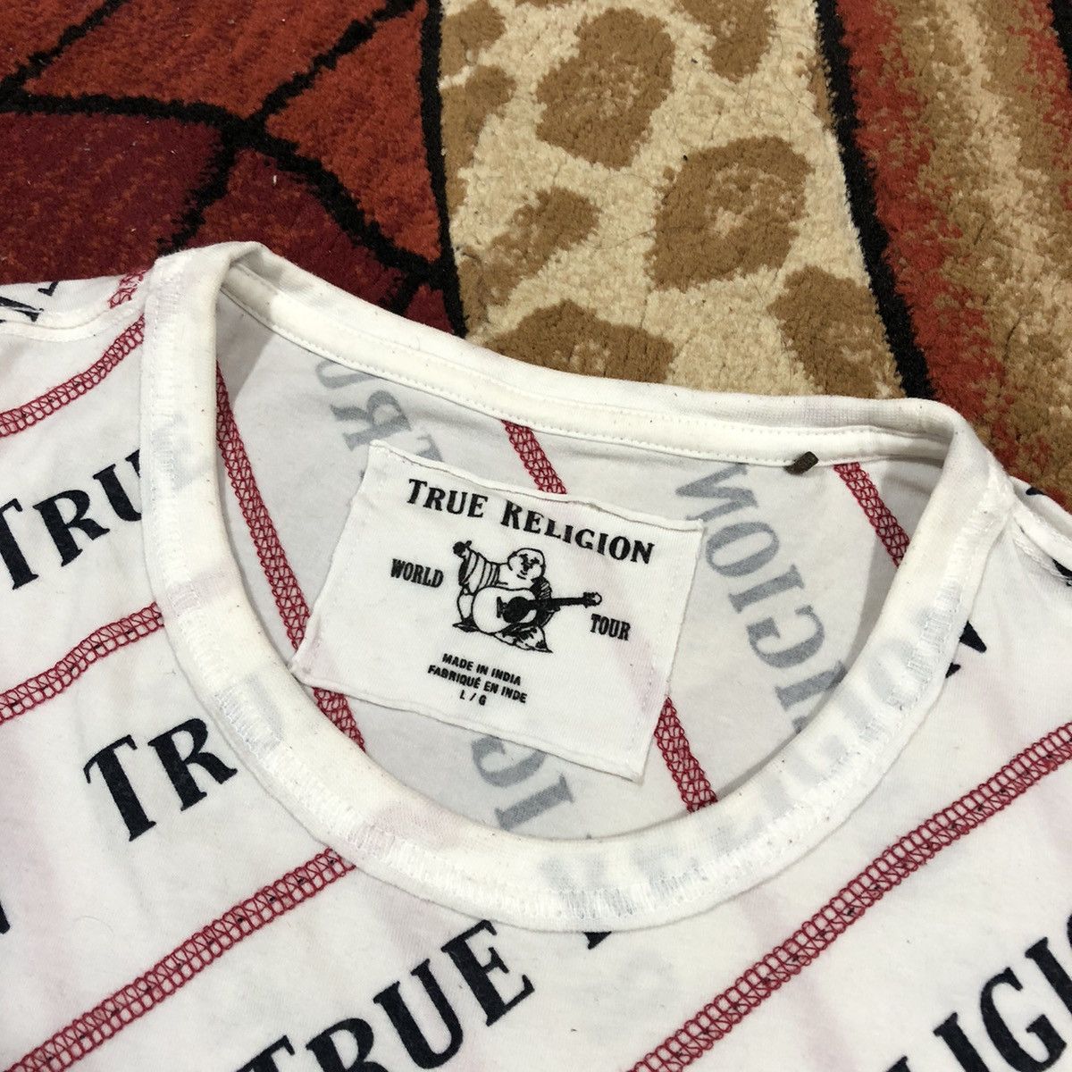 True Religion Vintage True Religion Over Print Rare Shirt Size US L / EU 52-54 / 3 - 3 Thumbnail