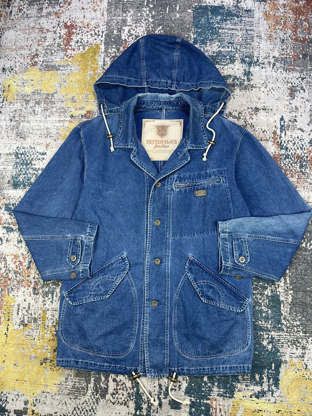 PPFM Vtg PPFM Peyton Place For Men Denim Chore Jacket Size US M / EU 48-50 / 2 - 1 Thumbnail