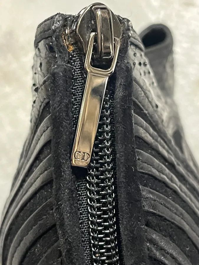 Dior Christian Dior Black Python Leather Heels Size US 8.5 / IT 38.5 - 9 Thumbnail