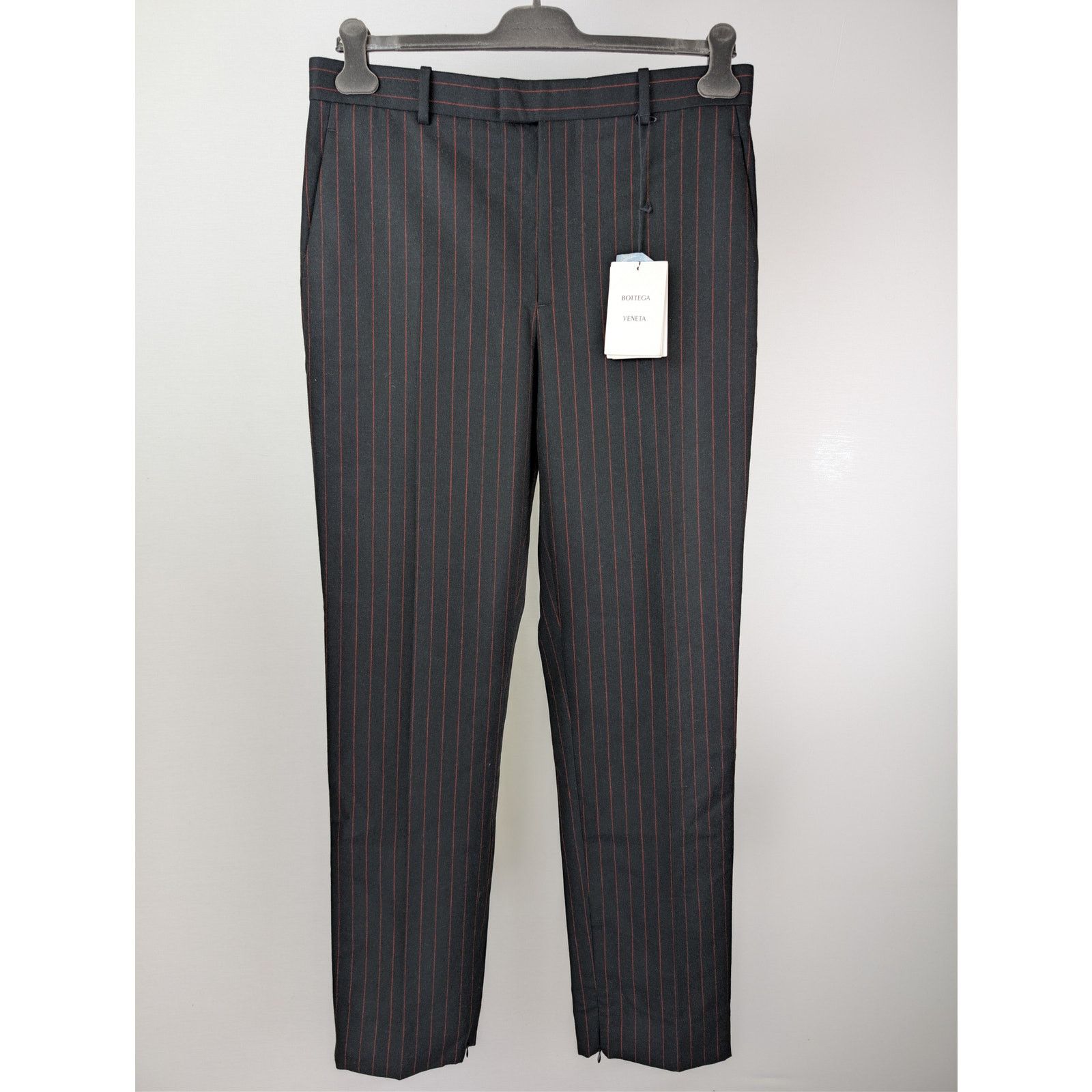 Bottega Veneta o1rshd1 Classic Wool Pinstripe Trousers Casual Pants Size US 36 / EU 52 - 2 Thumbnail