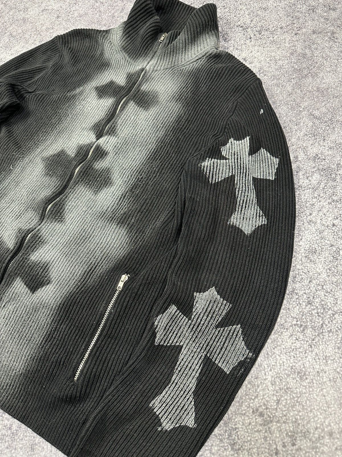 Other Custom Gap Sweater Zip Up Avant Garde Style Crosses Opium L Size US L / EU 52-54 / 3 - 2 Thumbnail