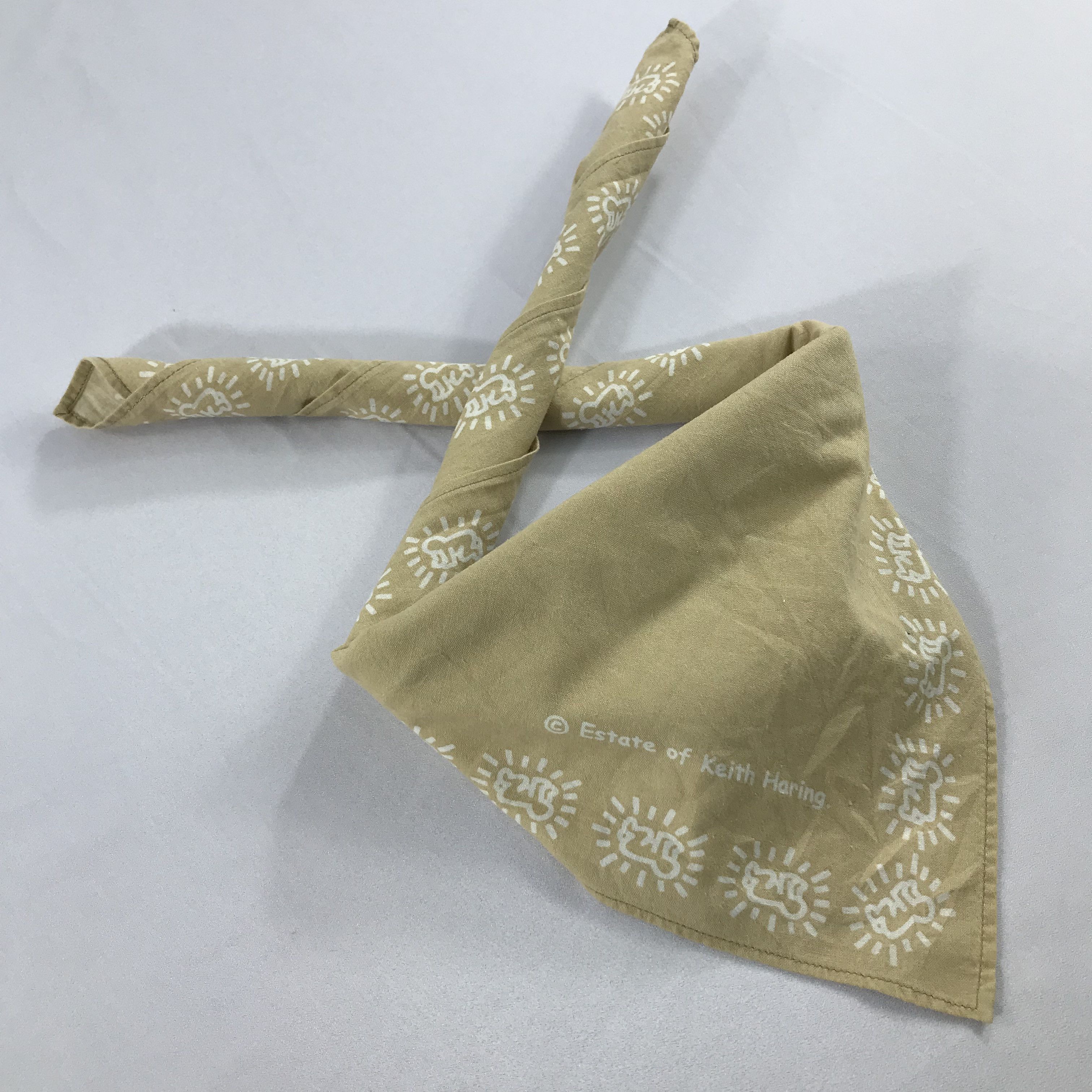 Keith Haring × Vintage Keith Haring Bandana / Handkerchief / Neckerchief -S2173 Size ONE SIZE - 4 Thumbnail