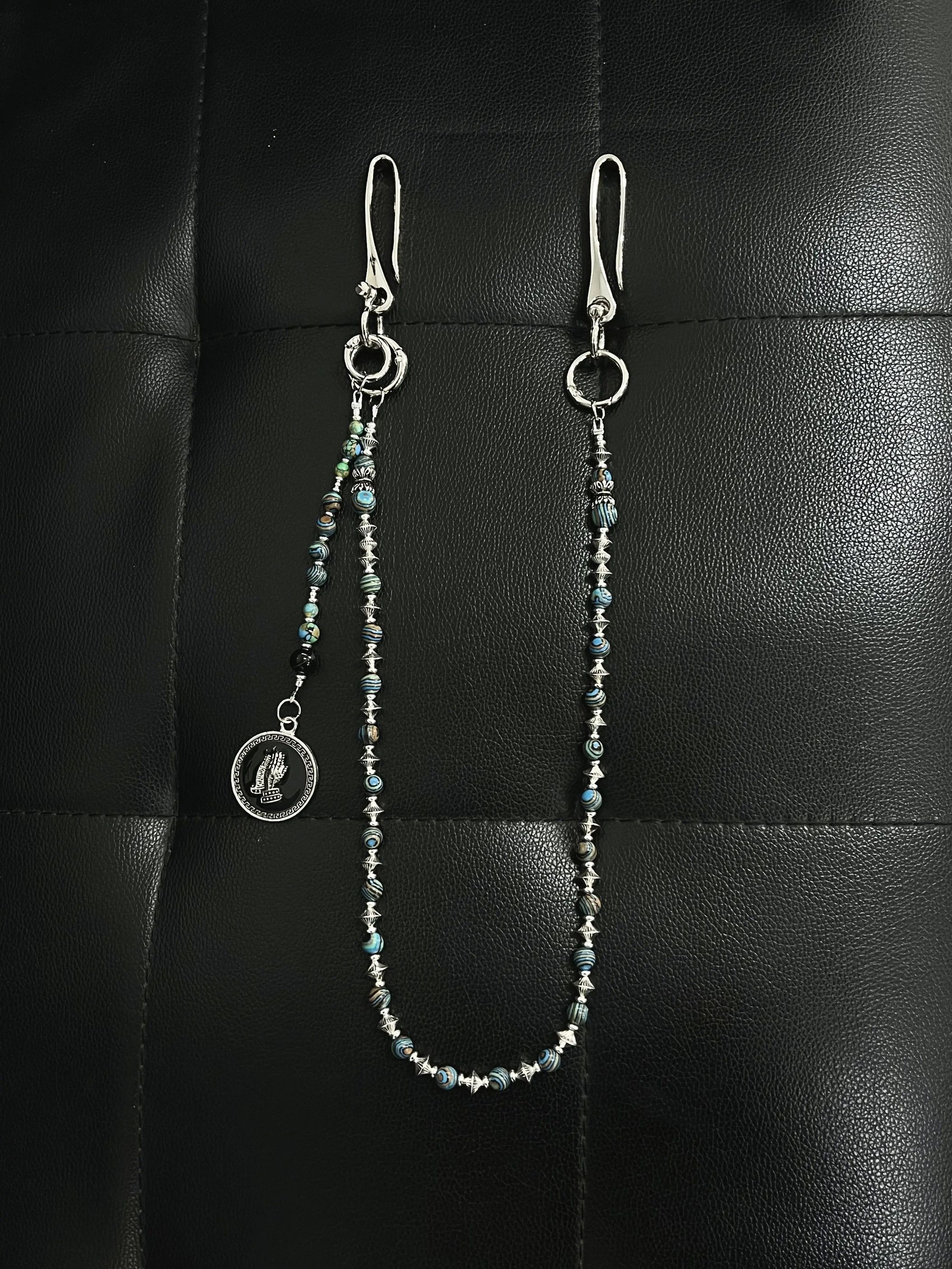 Japanese Brand Turquoise Beads Keychain Wallet Accessories Size ONE SIZE - 1 Thumbnail
